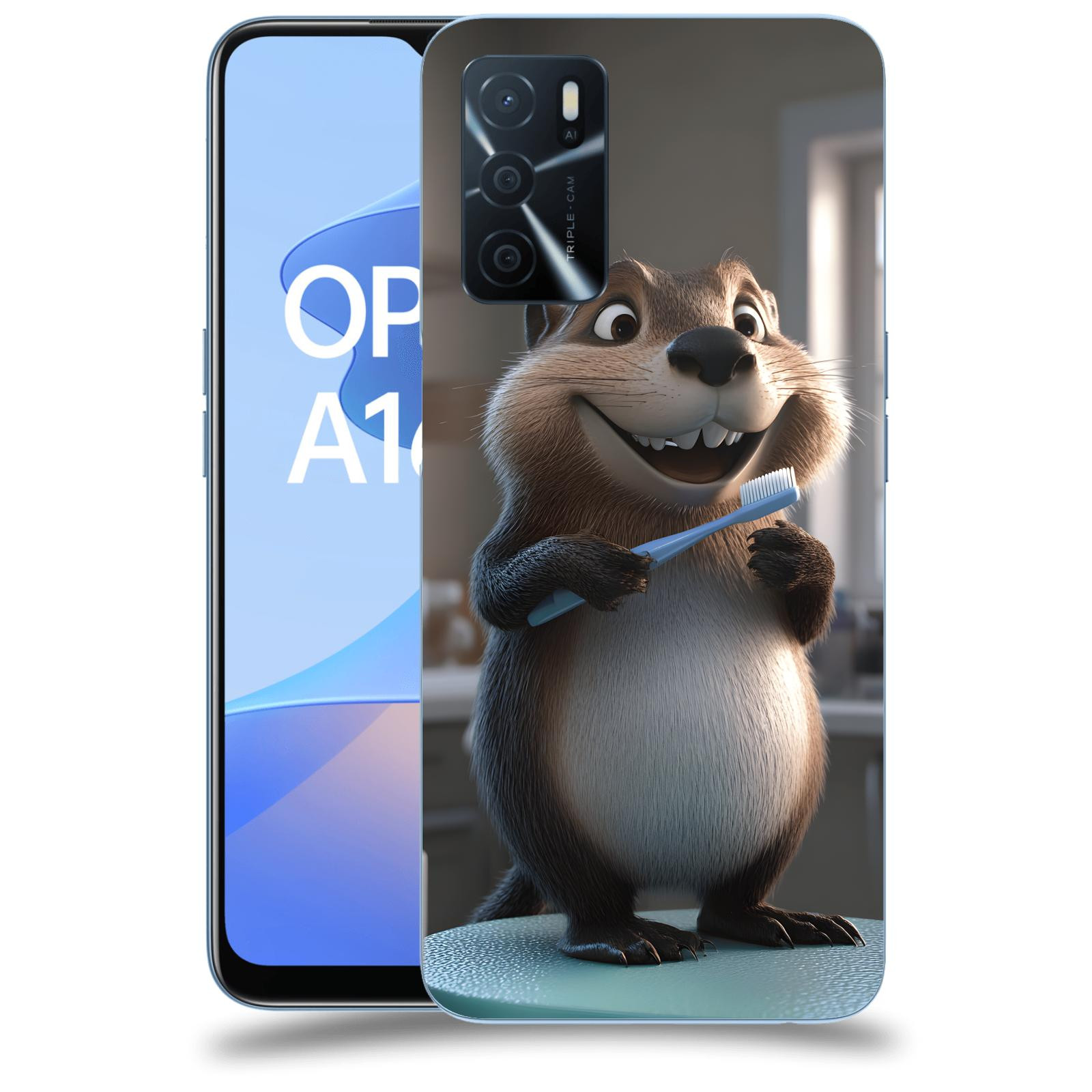 ACOVER Kryt na mobil OPPO A16s - Bobr zubař