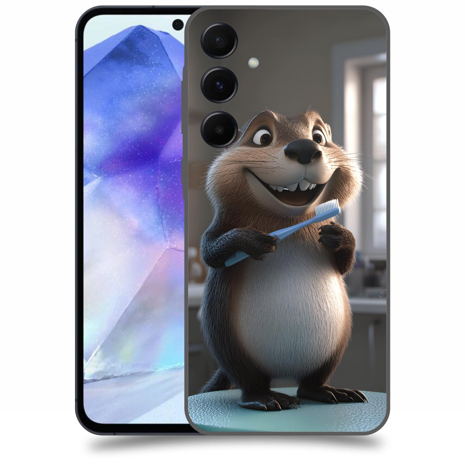 ACOVER Kryt na mobil Samsung Galaxy A55 5G - Bobr zubař