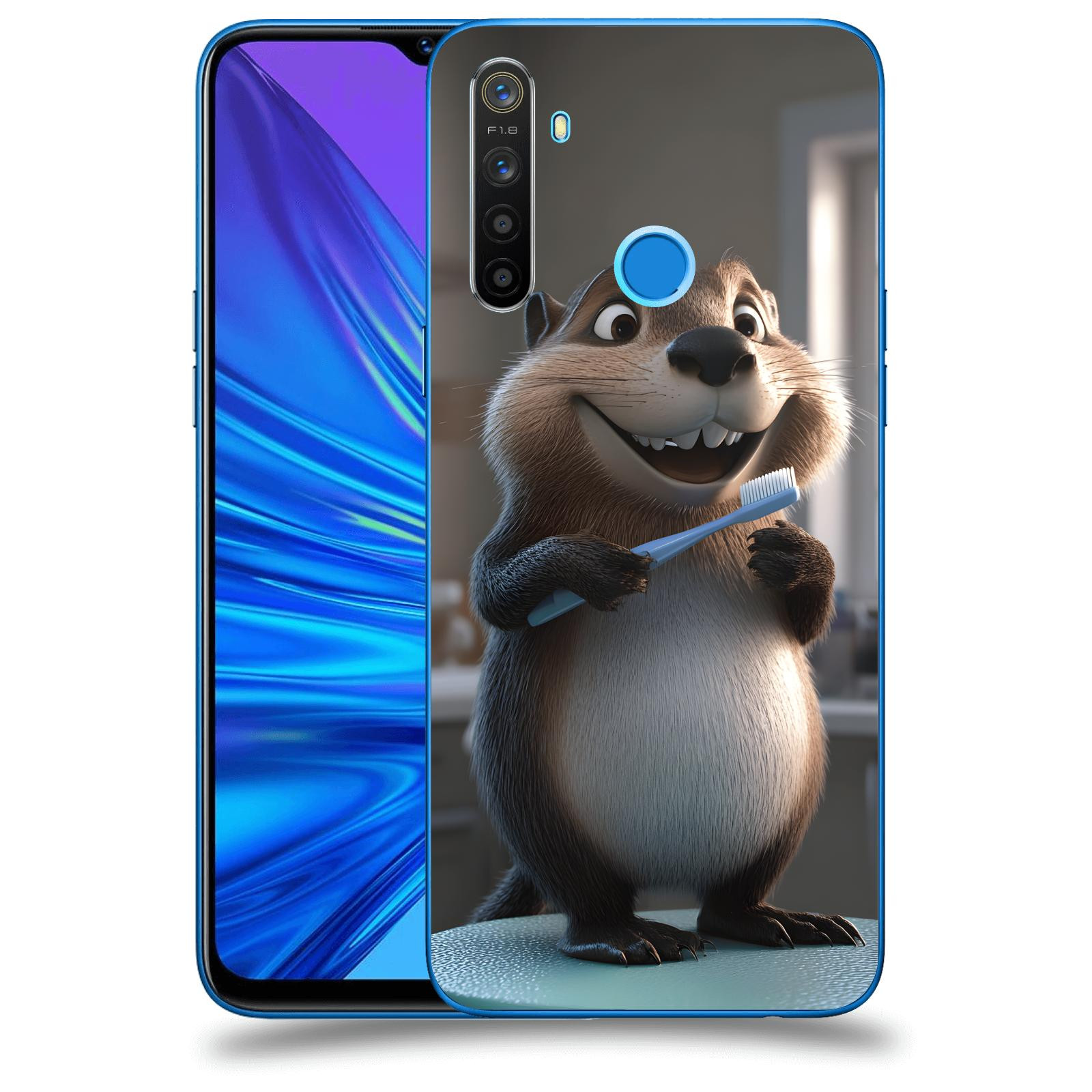 ACOVER Kryt na mobil Realme 5 - Bobr zubař
