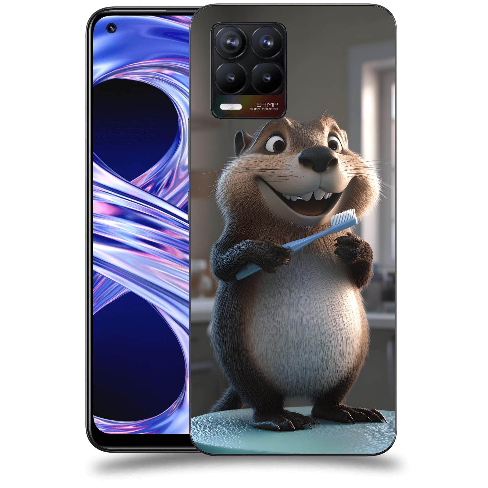 ACOVER Kryt na mobil Realme 8 - Bobr zubař