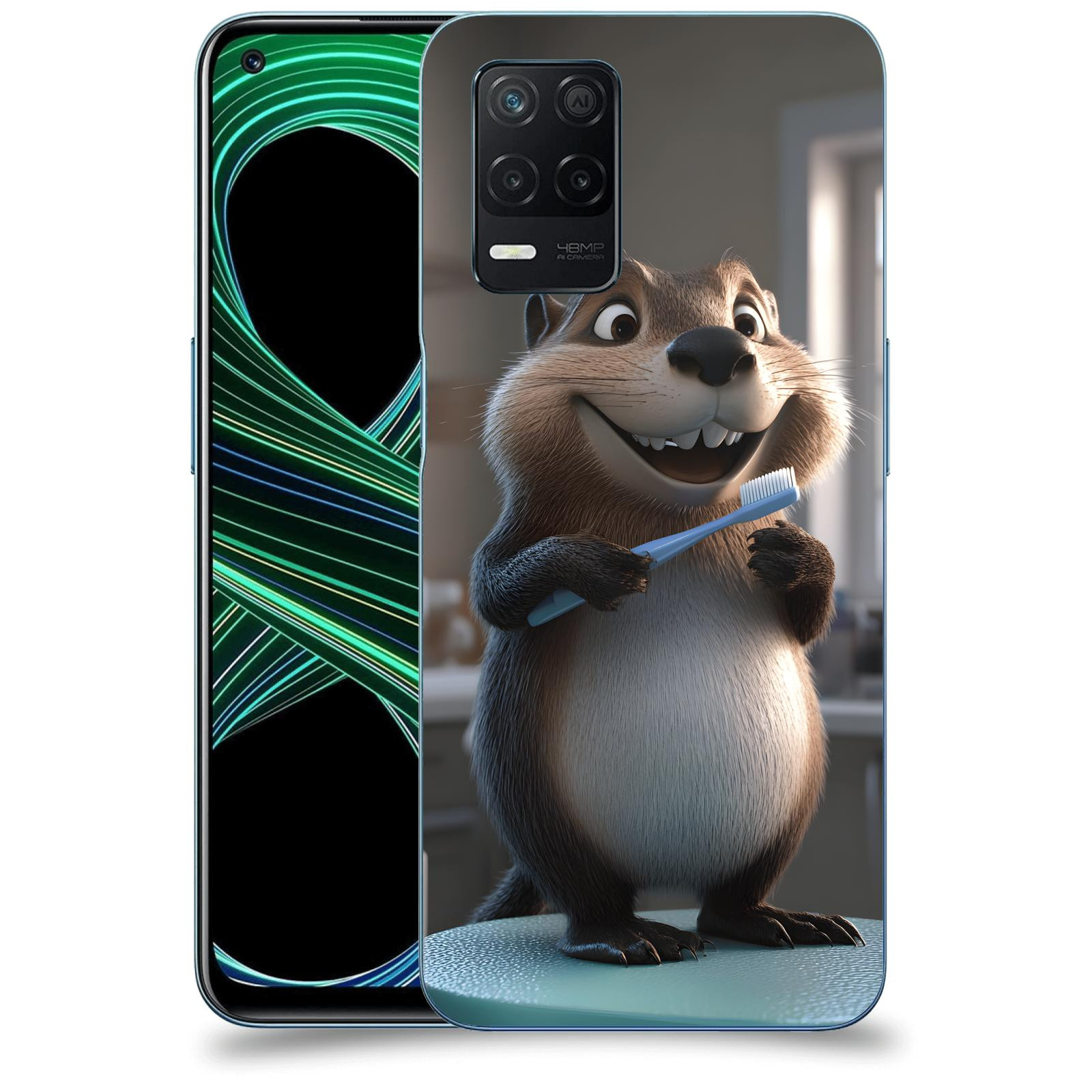 ACOVER Kryt na mobil Realme 8 5G - Bobr zubař