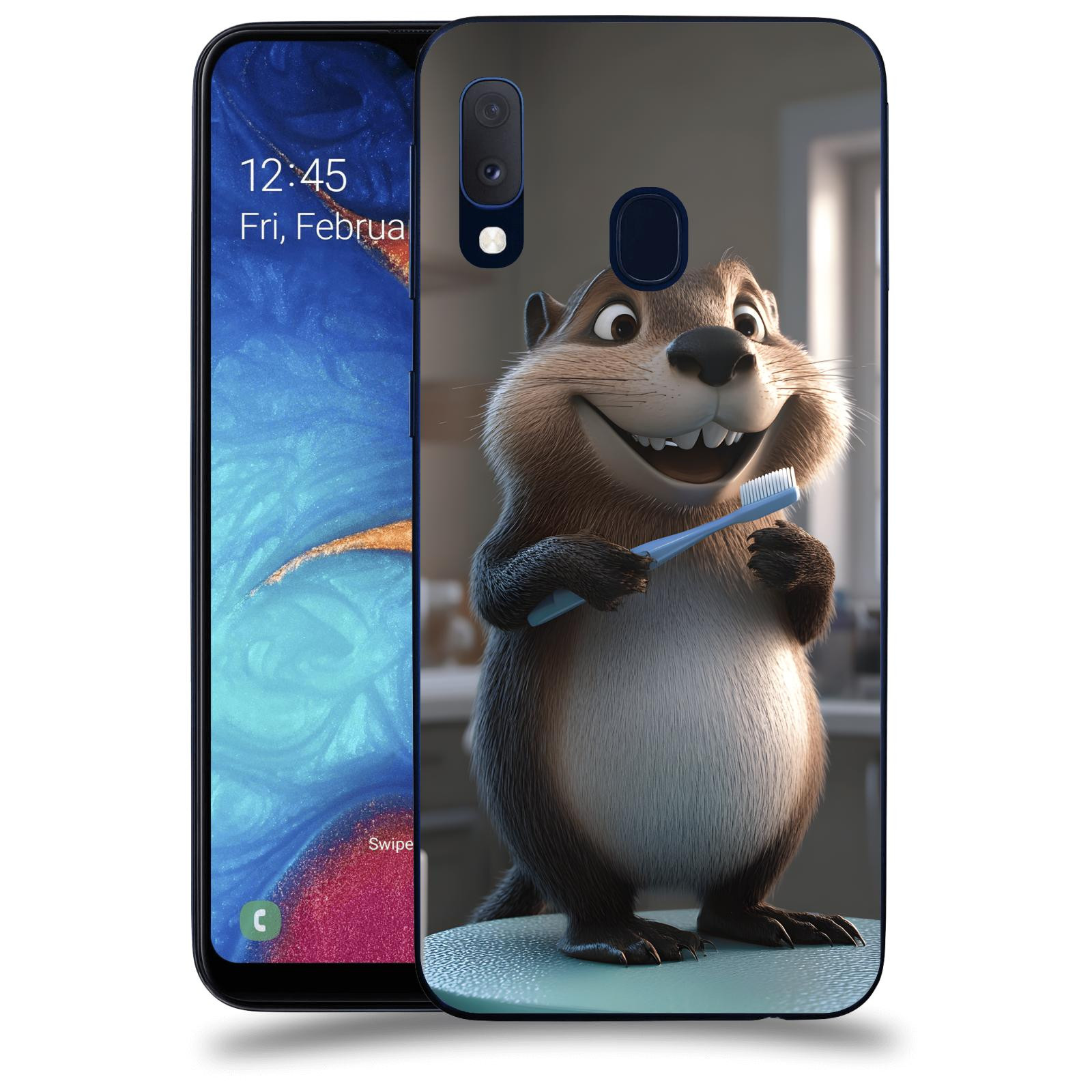 ACOVER Kryt na mobil Samsung Galaxy A20e A202F - Bobr zubař