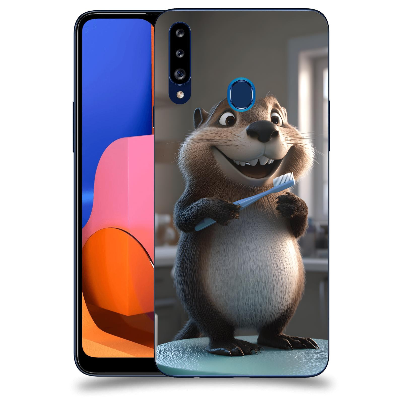 ACOVER Kryt na mobil Samsung Galaxy A20s - Bobr zubař