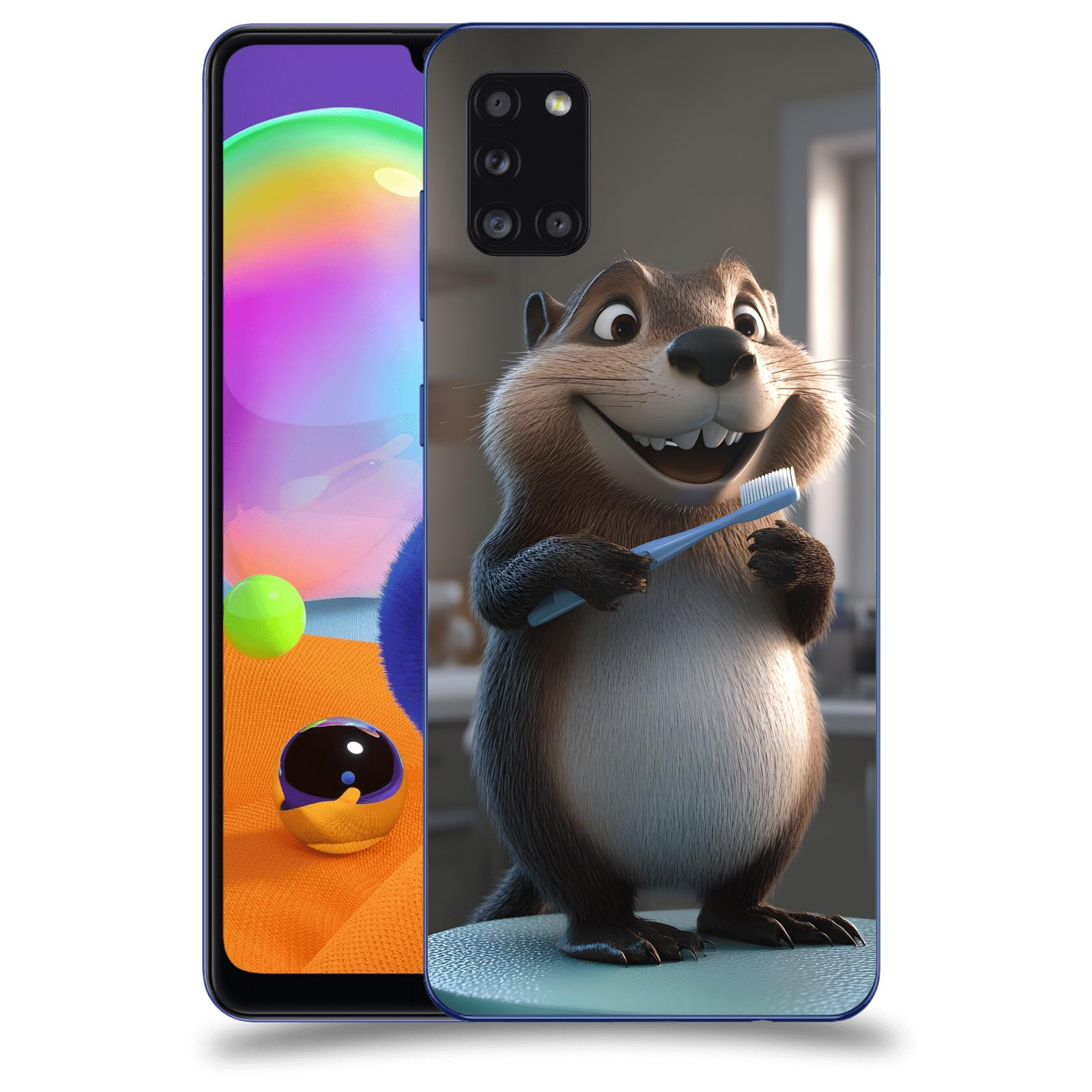 ACOVER Kryt na mobil Samsung Galaxy A31 A315F - Bobr zubař
