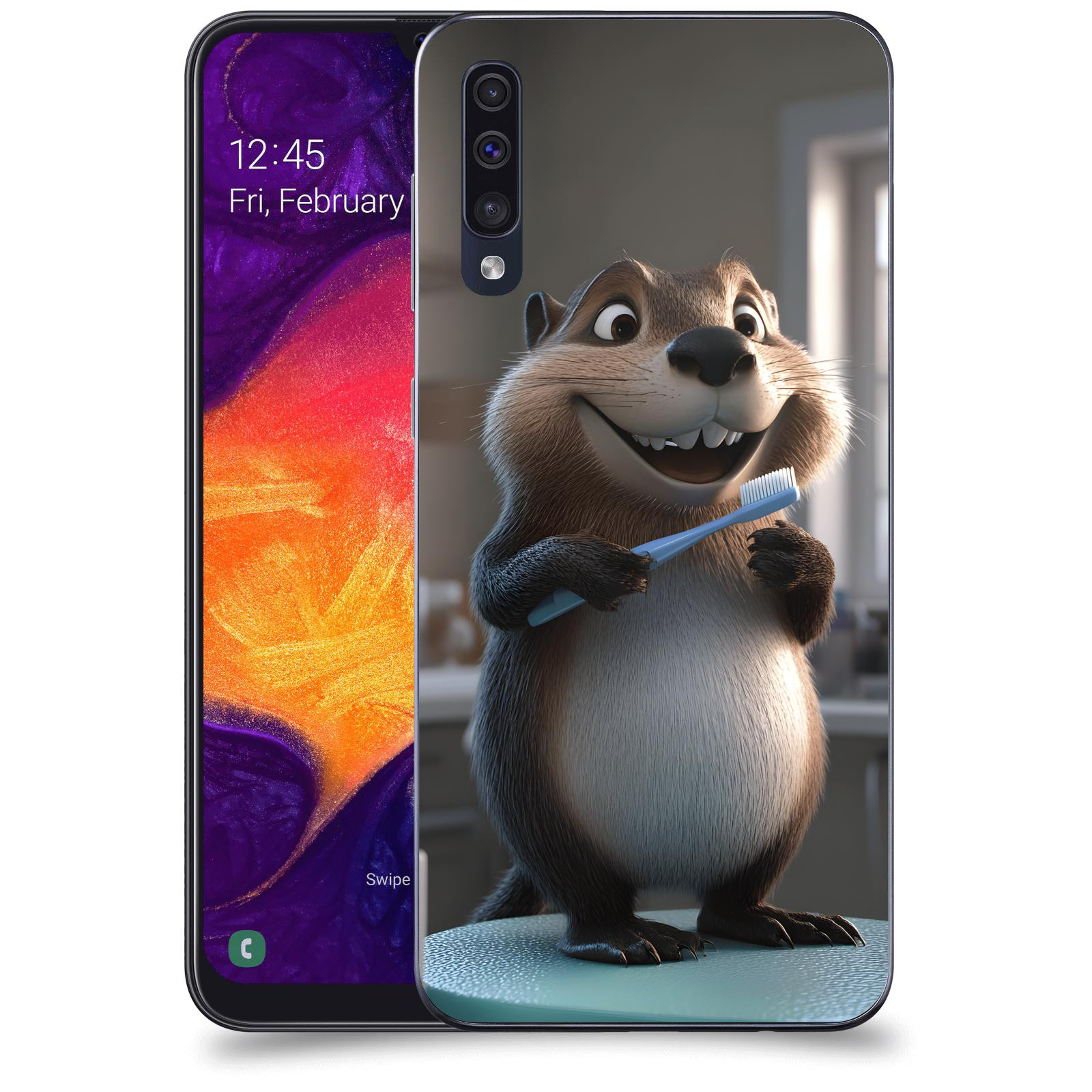 ACOVER Kryt na mobil Samsung Galaxy A50 A505F - Bobr zubař