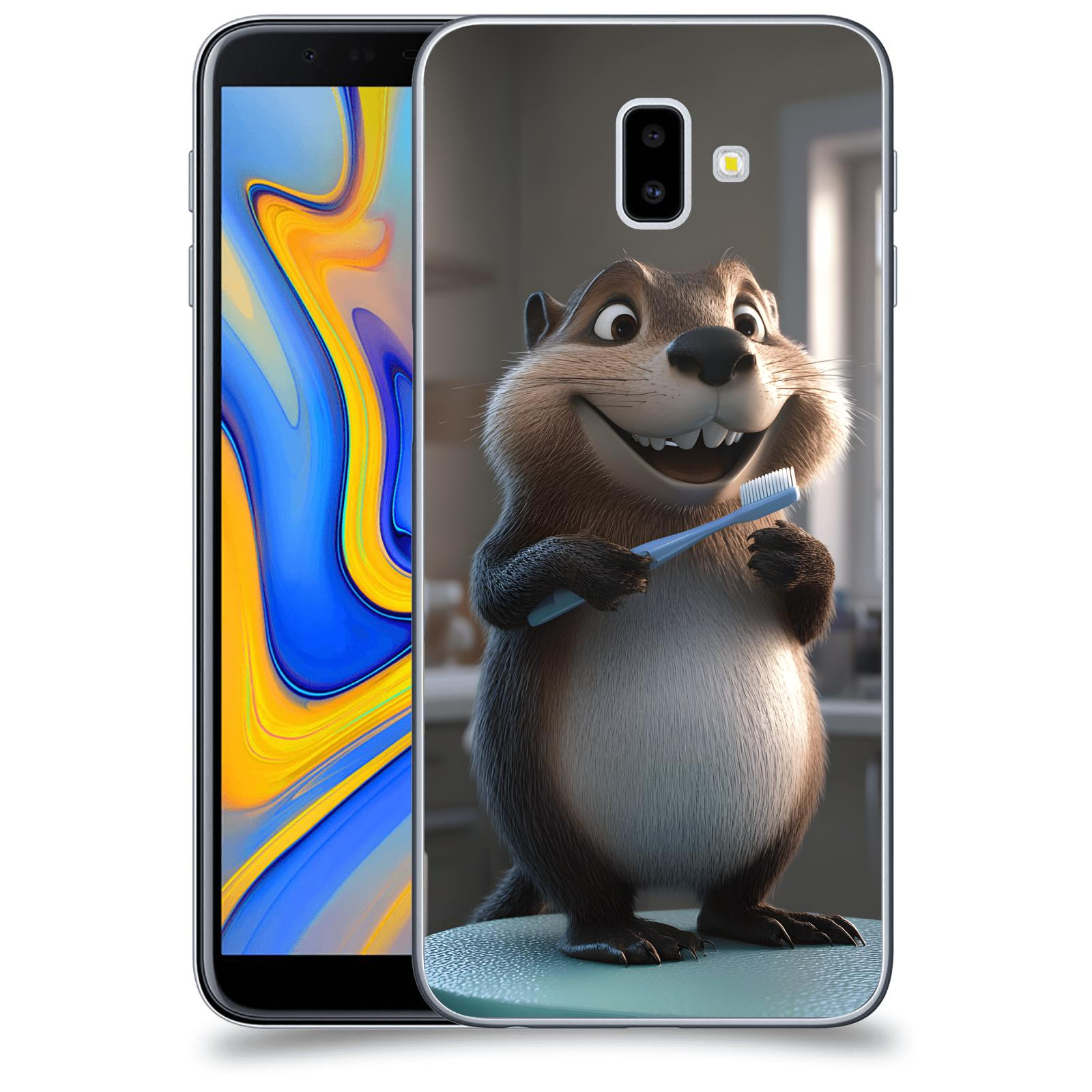 ACOVER Kryt na mobil Samsung Galaxy J6+ J610F - Bobr zubař
