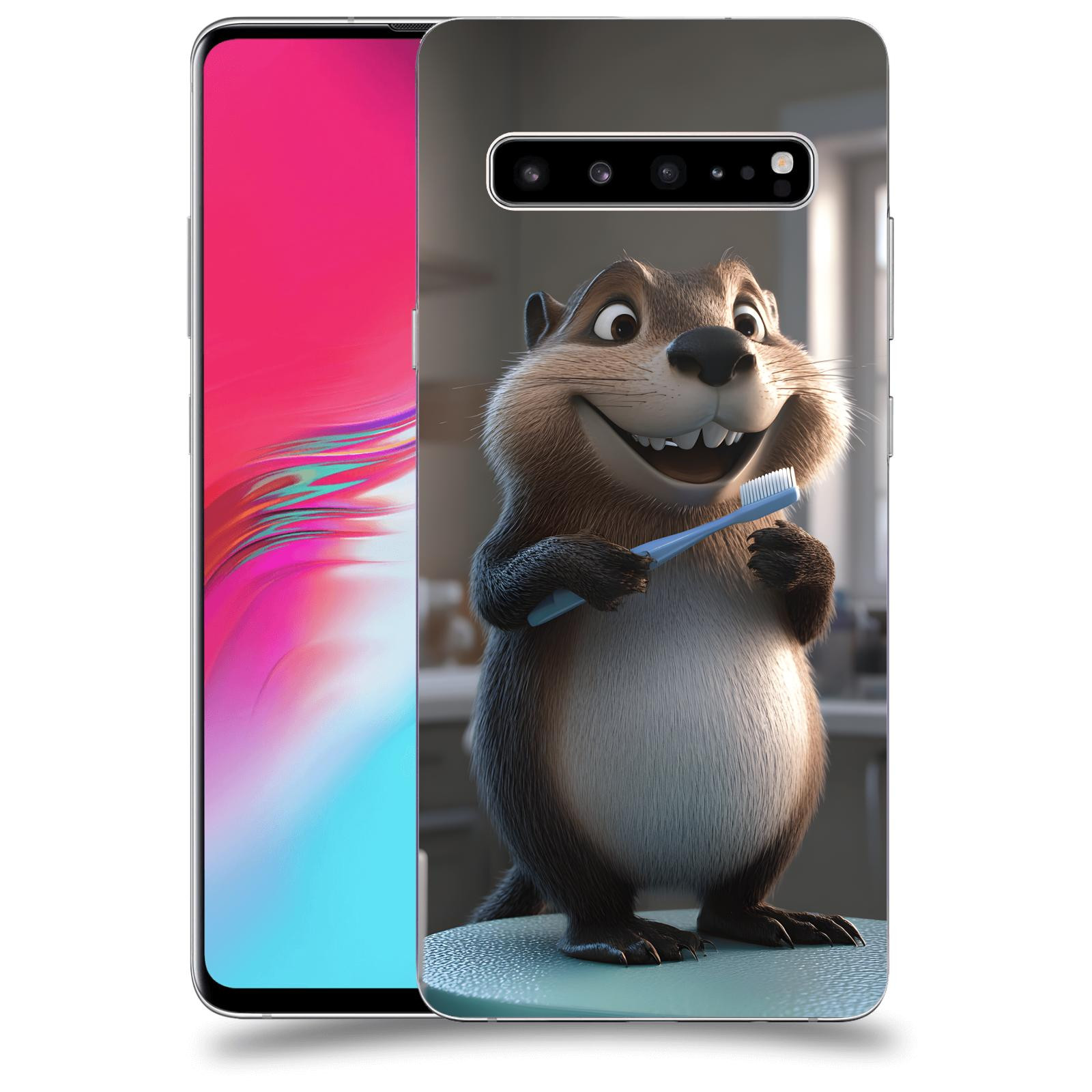 ACOVER Kryt na mobil Samsung Galaxy S10 G973 - Bobr zubař