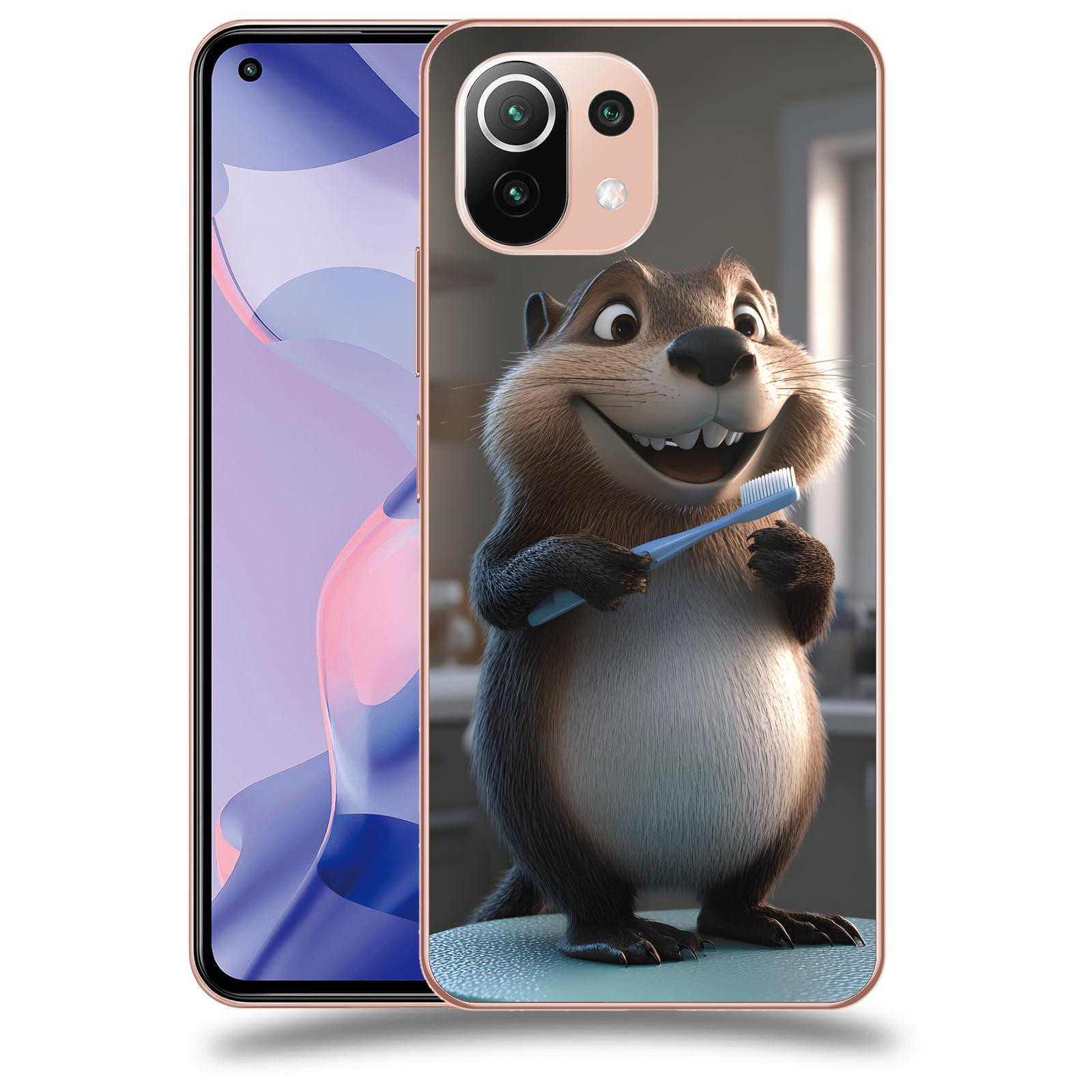 ACOVER Kryt na mobil Xiaomi 11 Lite 5G NE - Bobr zubař