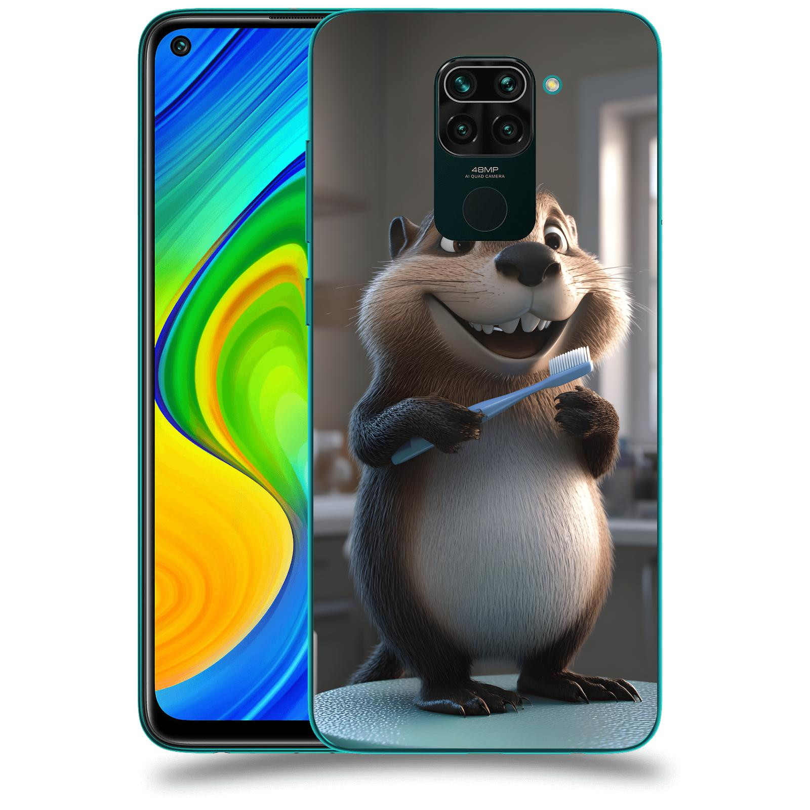 ACOVER Kryt na mobil Xiaomi Redmi Note 9 - Bobr zubař