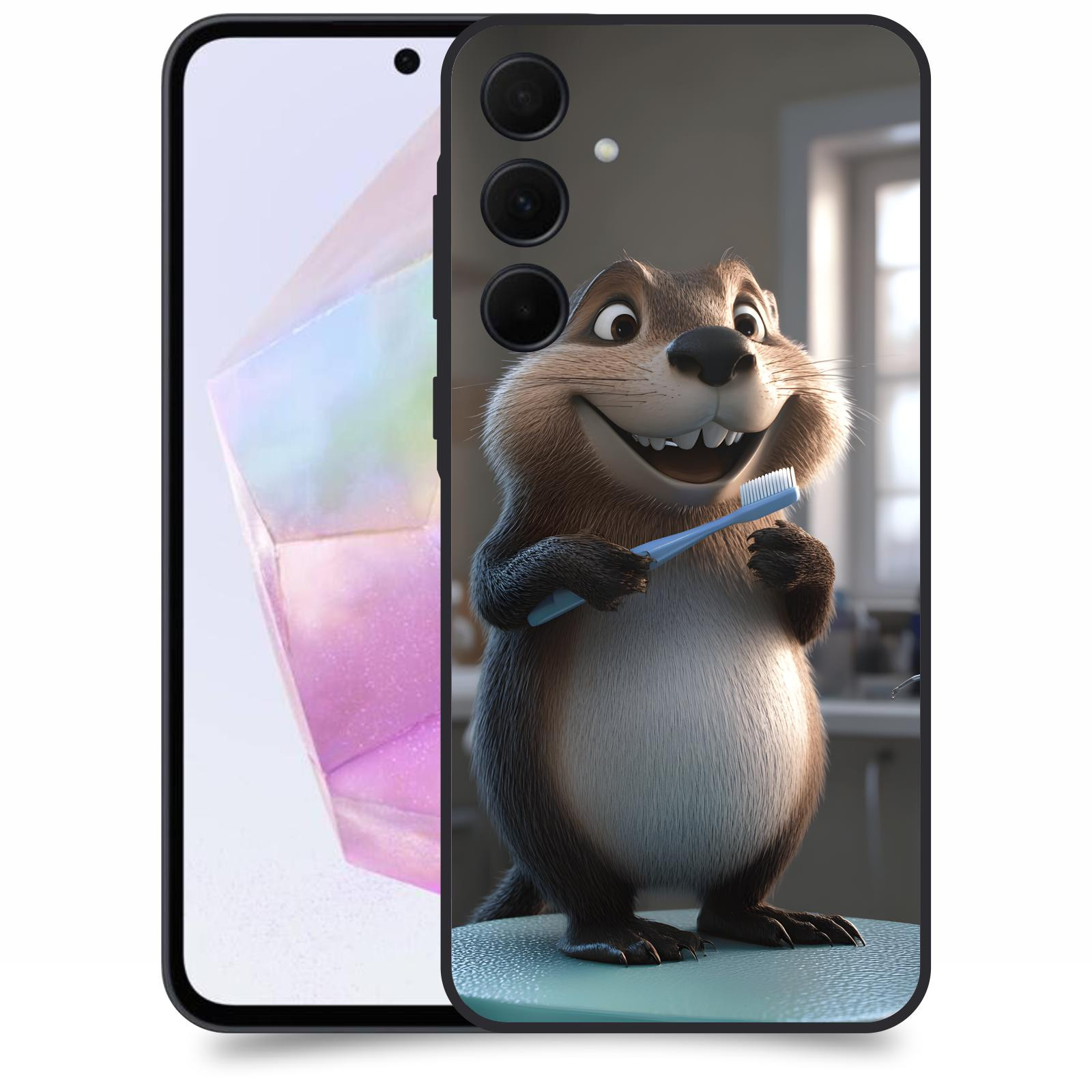 ACOVER Kryt na mobil Samsung Galaxy A35 5G - Bobr zubař