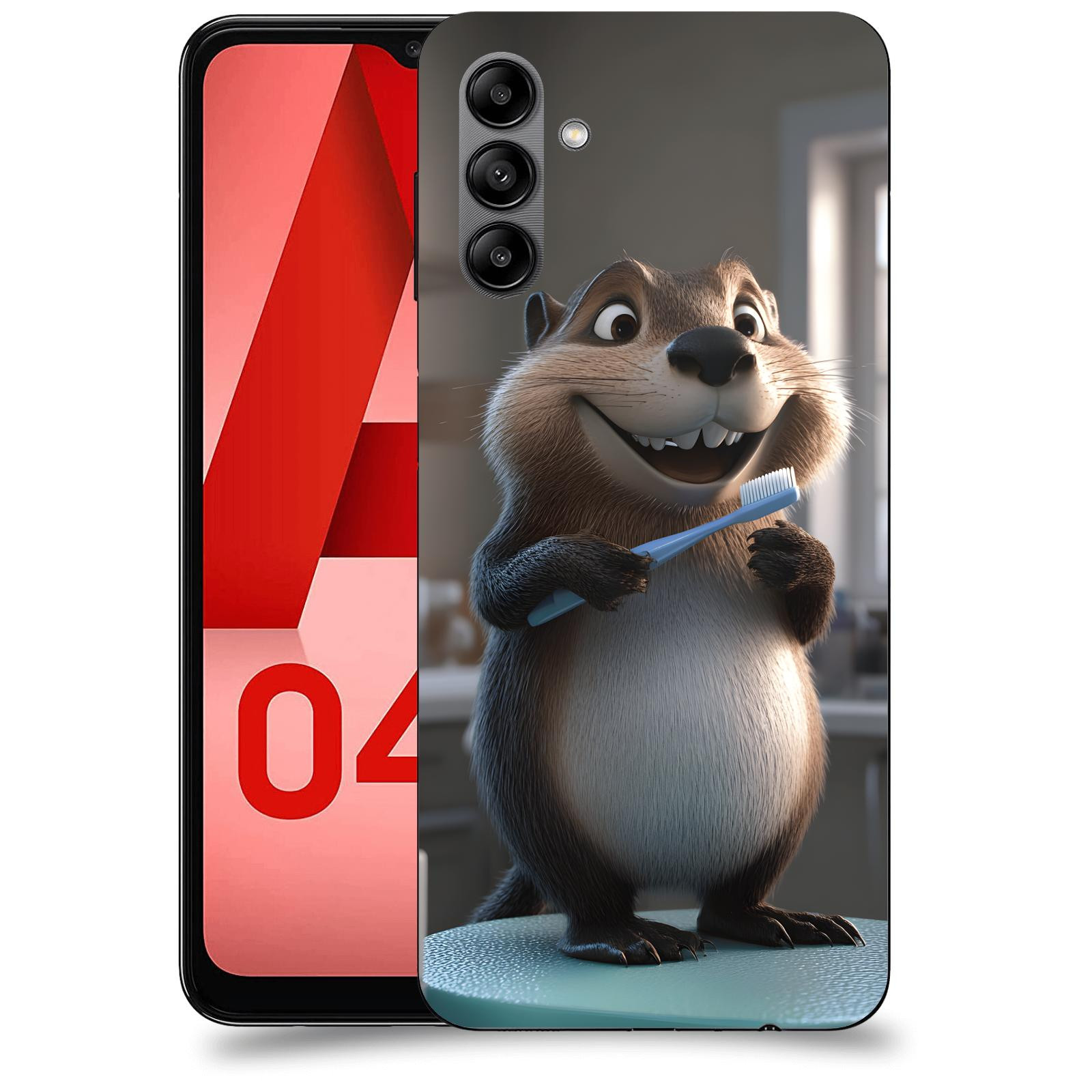 ACOVER Kryt na mobil Samsung Galaxy A04s - Bobr zubař