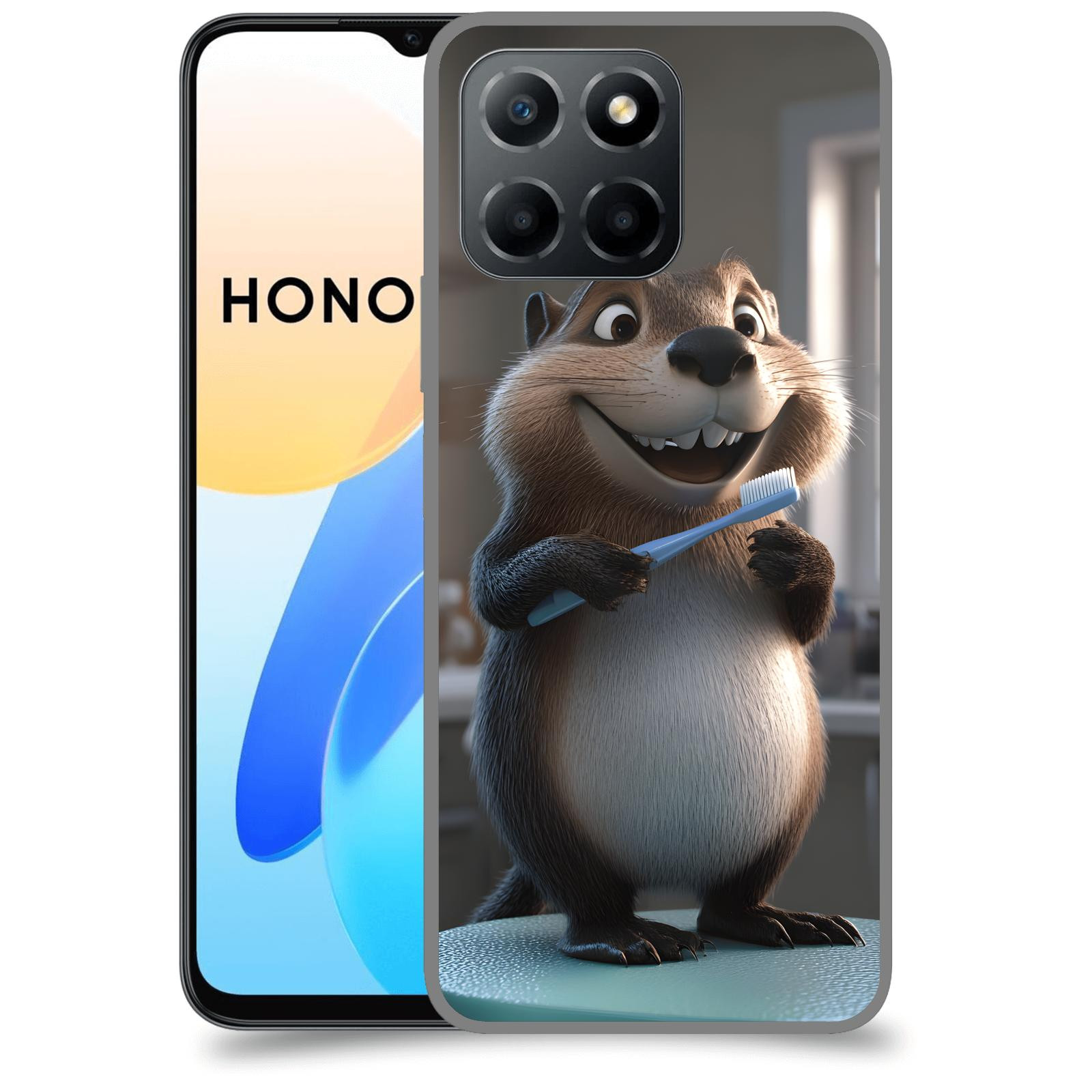 ACOVER Kryt na mobil Honor X8 4G - Bobr zubař