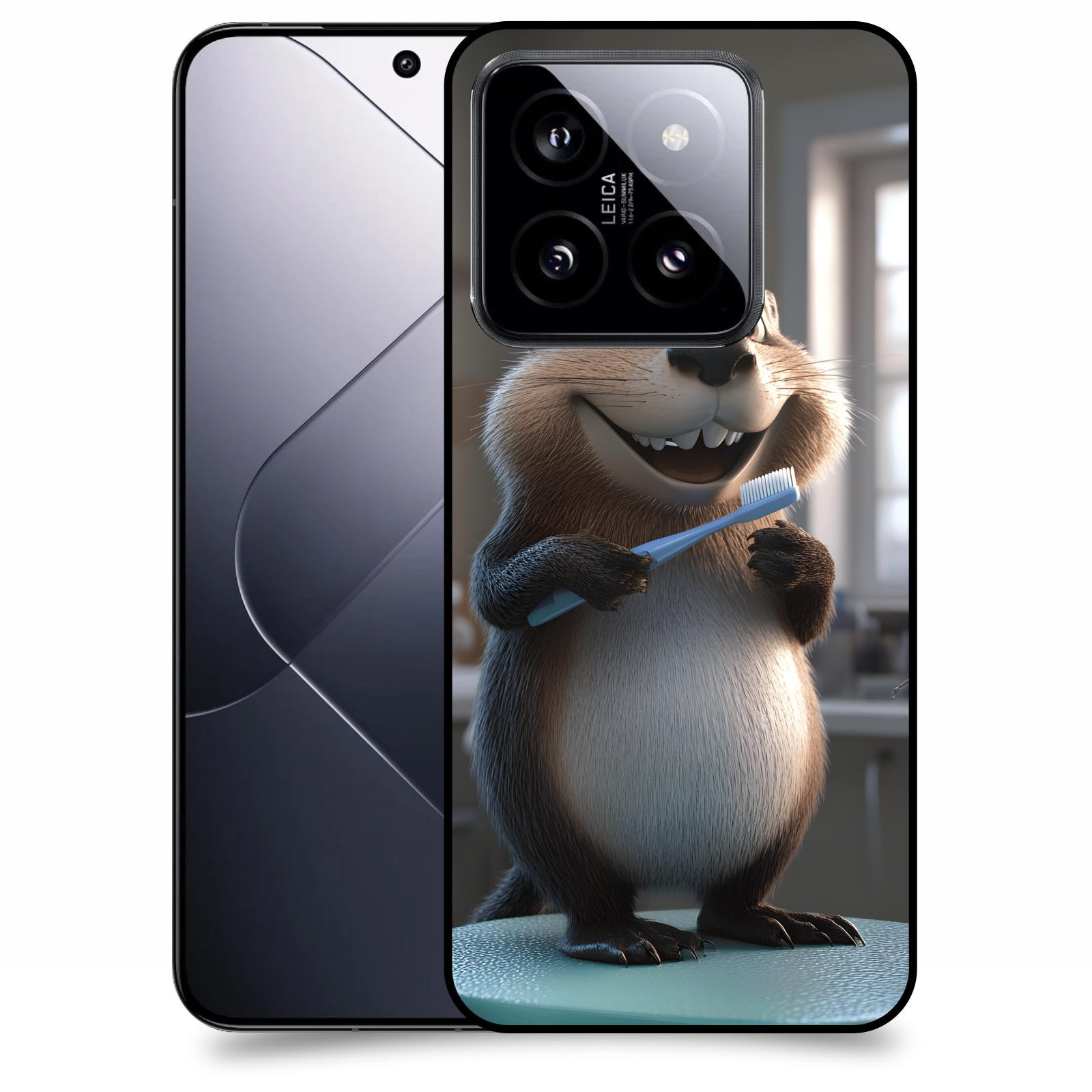 ACOVER Kryt na mobil Xiaomi 14 Pro - Bobr zubař