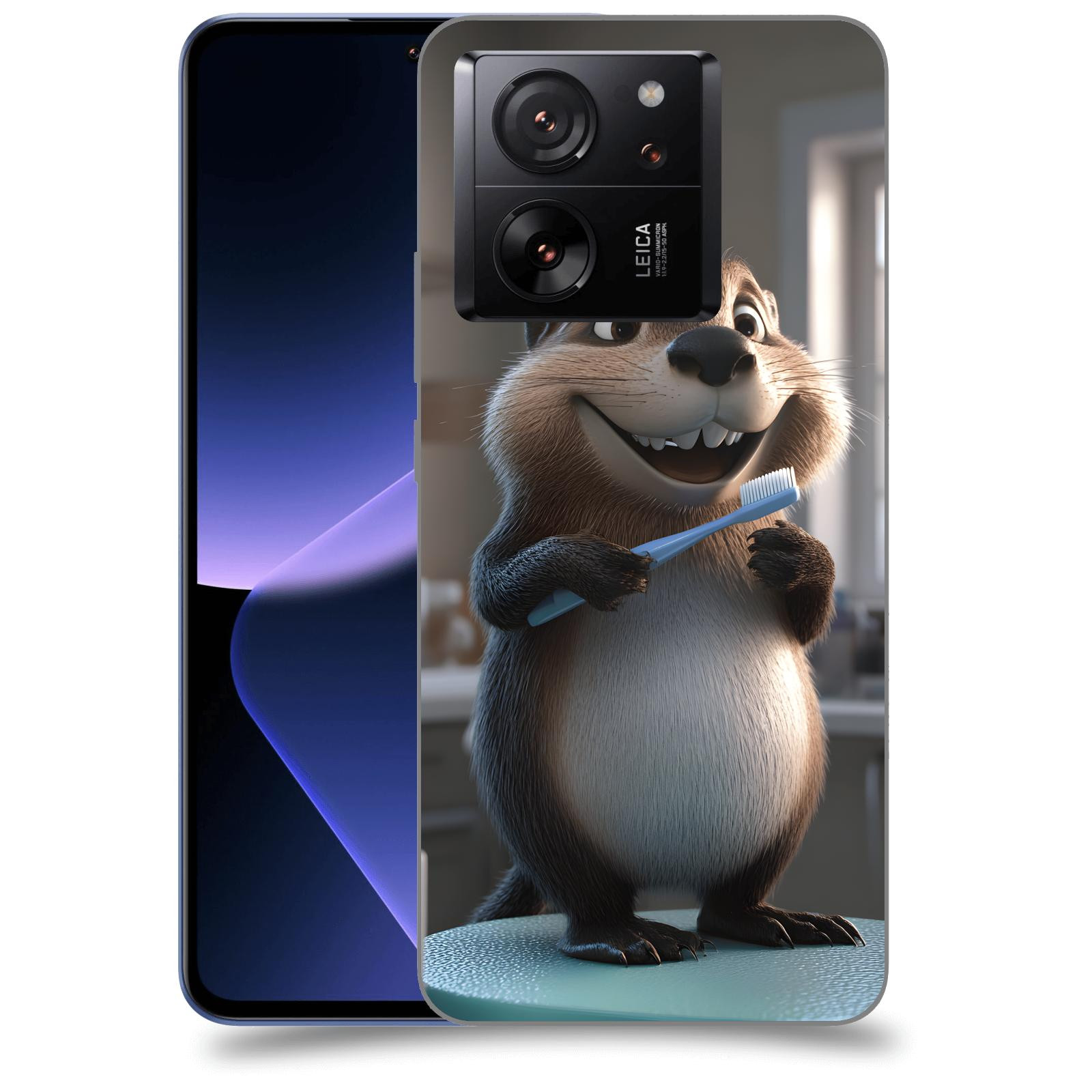 ACOVER Kryt na mobil Xiaomi 13T - Bobr zubař