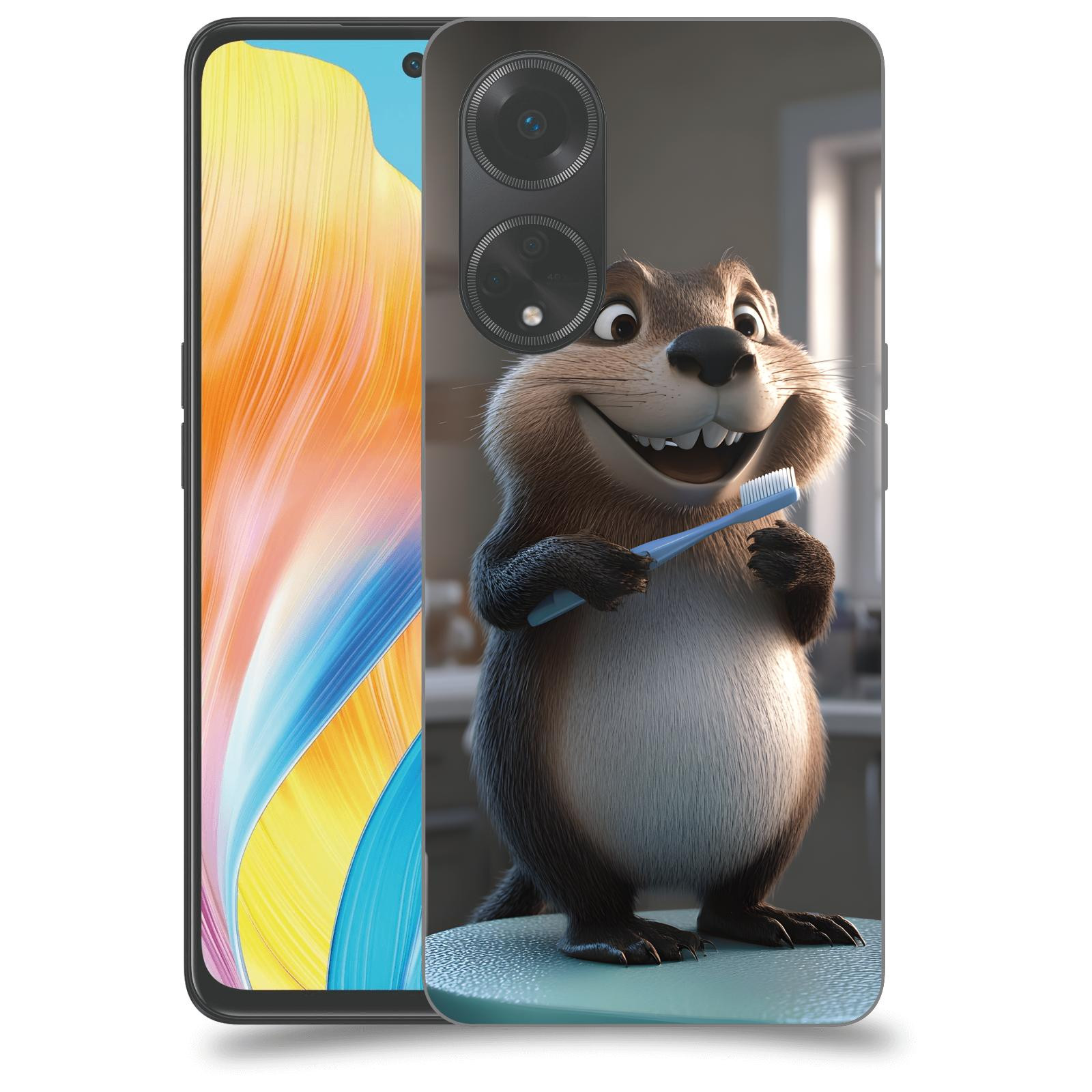 ACOVER Kryt na mobil OPPO A98 5G - Bobr zubař