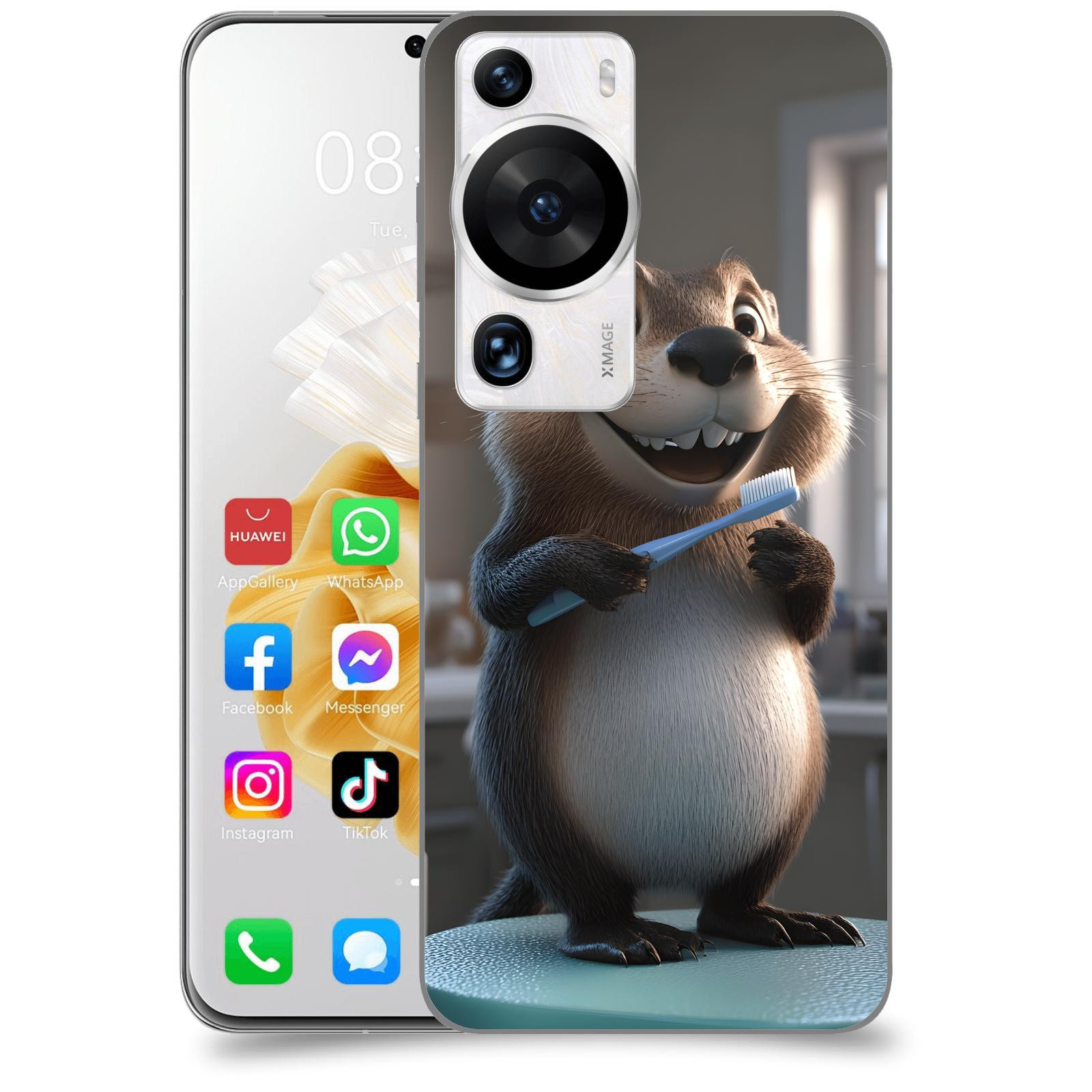 ACOVER Kryt na mobil Huawei P60 Pro - Bobr zubař