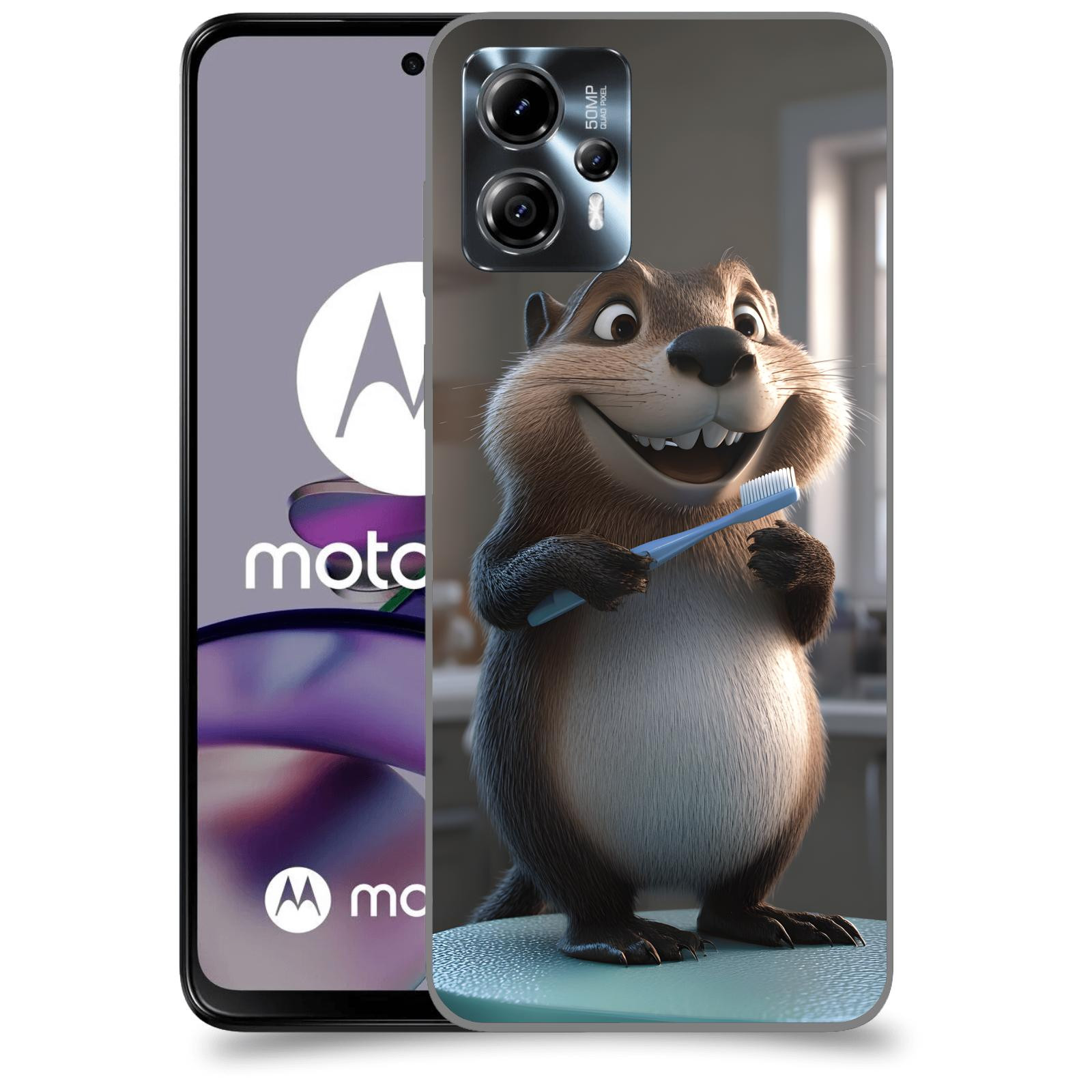 ACOVER Kryt na mobil Motorola Moto G13 - Bobr zubař