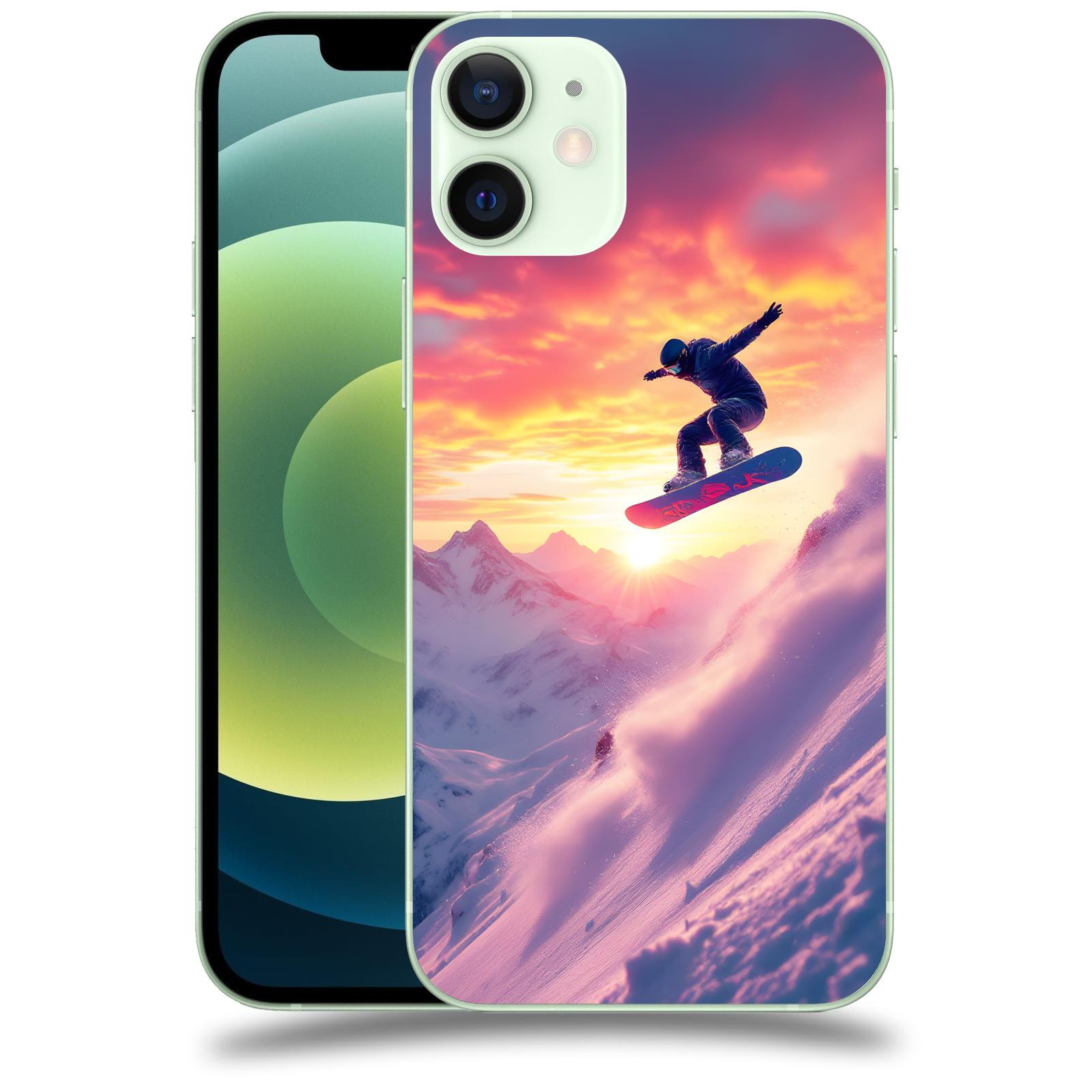 ACOVER Kryt na mobil Apple iPhone 12 mini - Snowboard