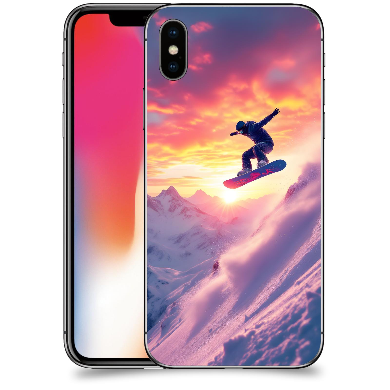 ACOVER Kryt na mobil Apple iPhone X/XS - Snowboard