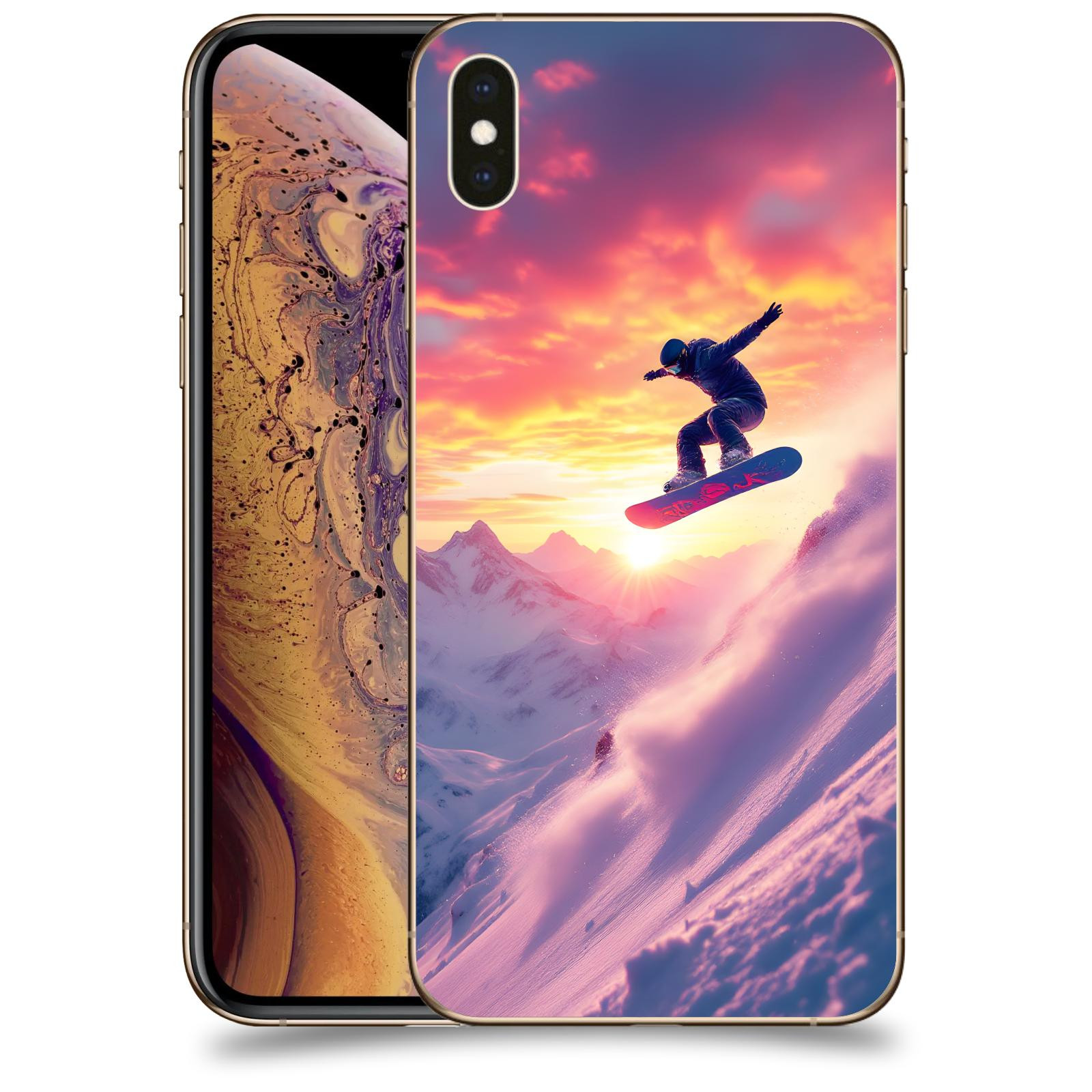 ACOVER Kryt na mobil Apple iPhone XS Max - Snowboard