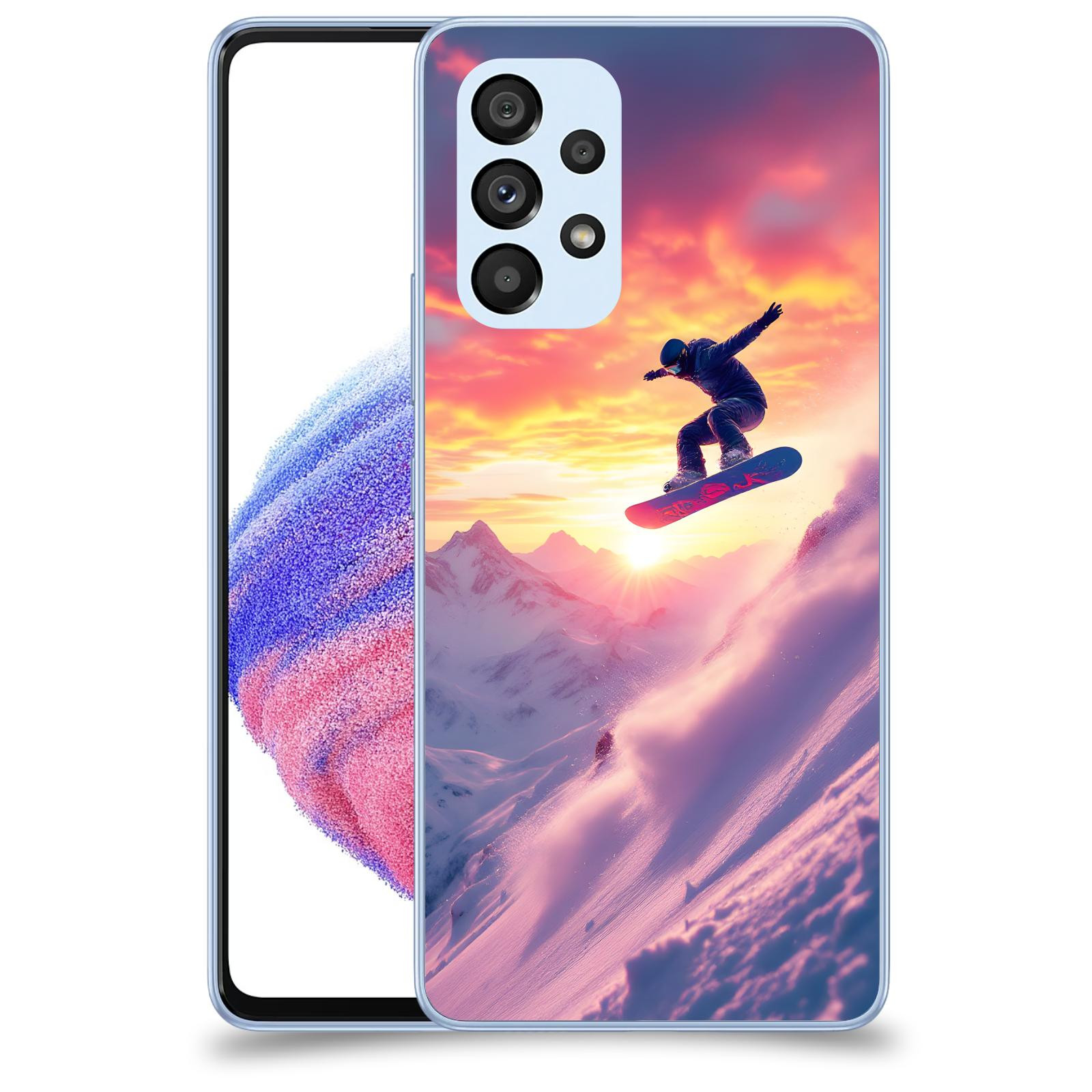 ACOVER Kryt na mobil Samsung Galaxy A32 5G A326B - Snowboard