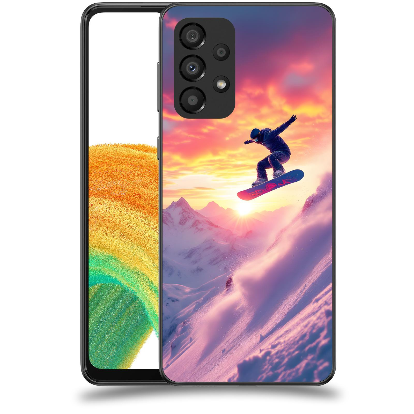 ACOVER Kryt na mobil Samsung Galaxy A33 5G A336 - Snowboard