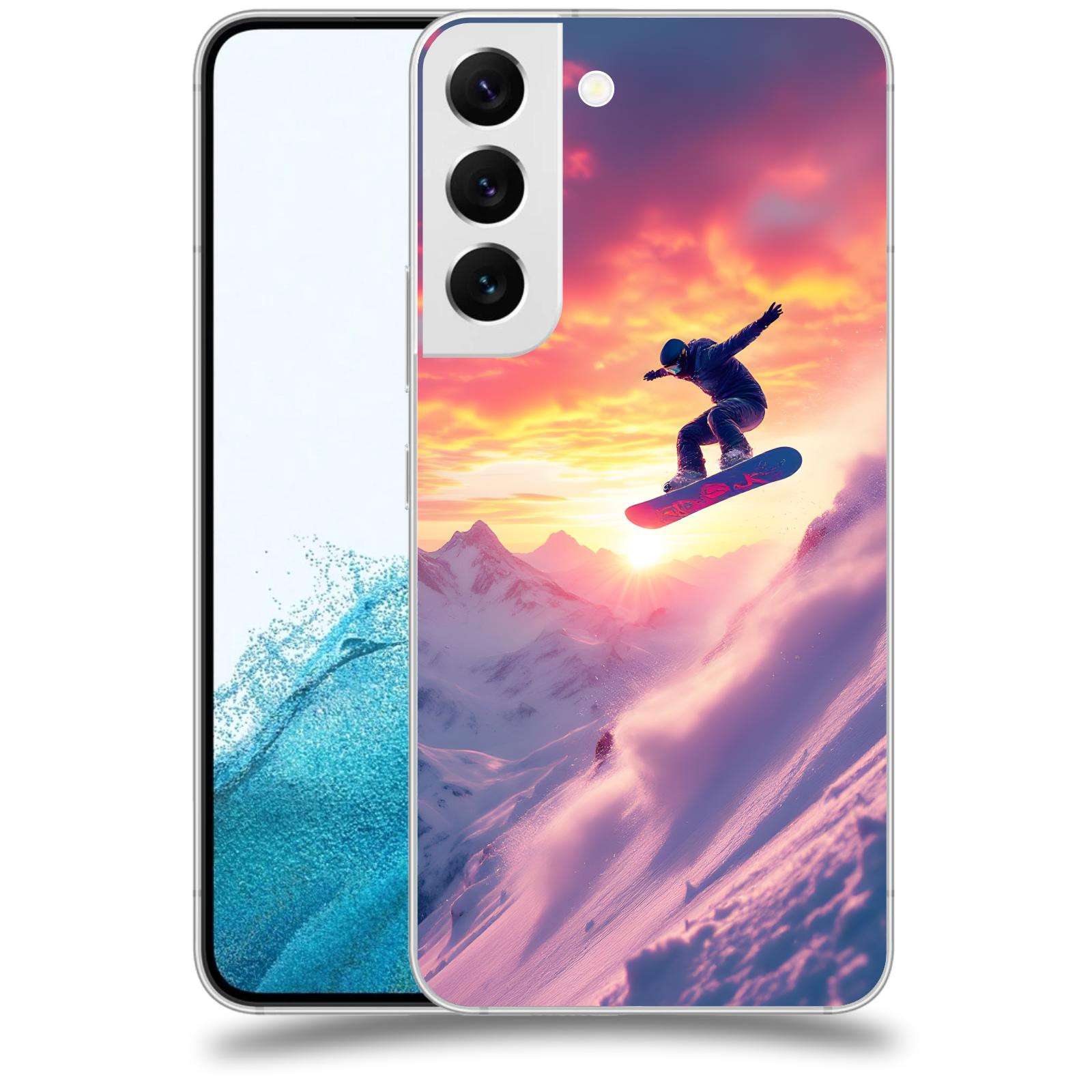 ACOVER Kryt na mobil Samsung Galaxy S22 5G - Snowboard