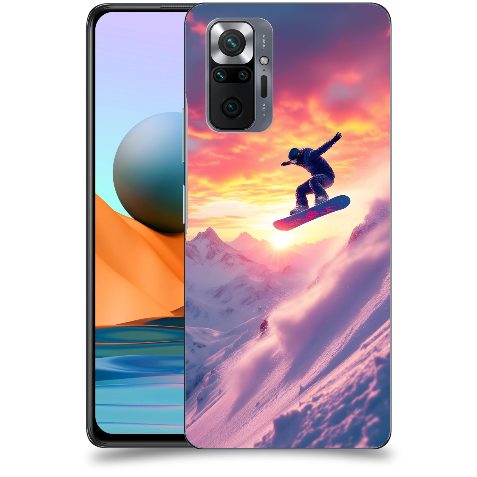 ACOVER Kryt na mobil Xiaomi Redmi Note 10 Pro - Snowboard