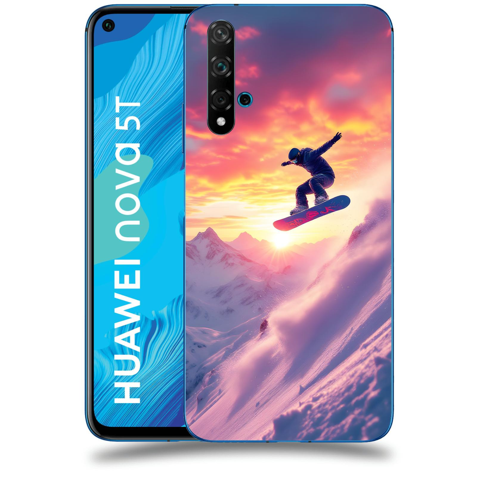 ACOVER Kryt na mobil Huawei Nova 5T - Snowboard