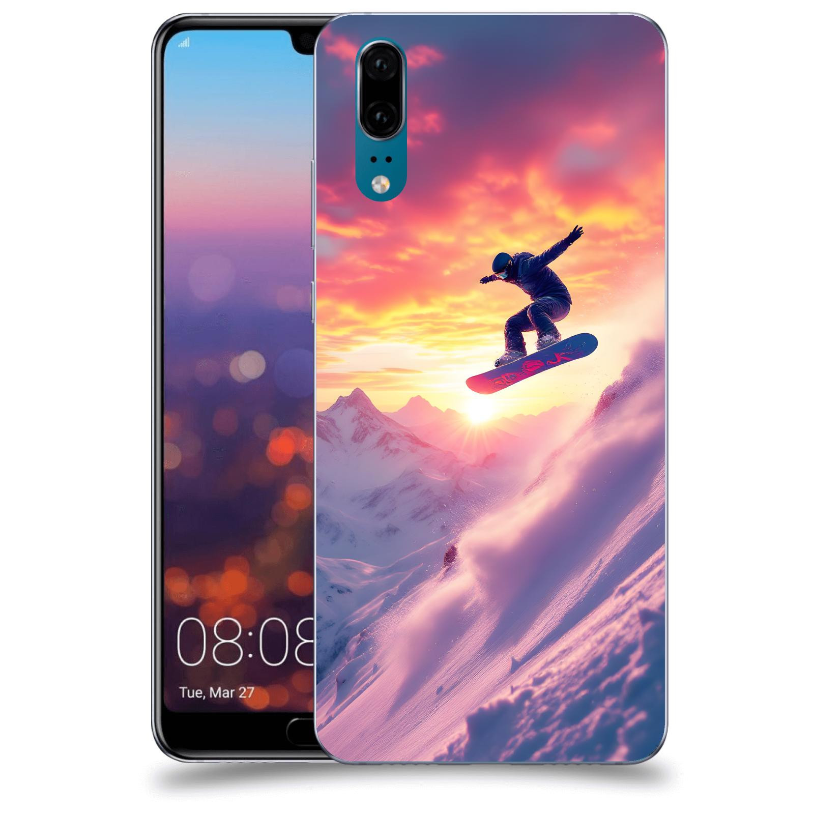 ACOVER Kryt na mobil Huawei P20 - Snowboard