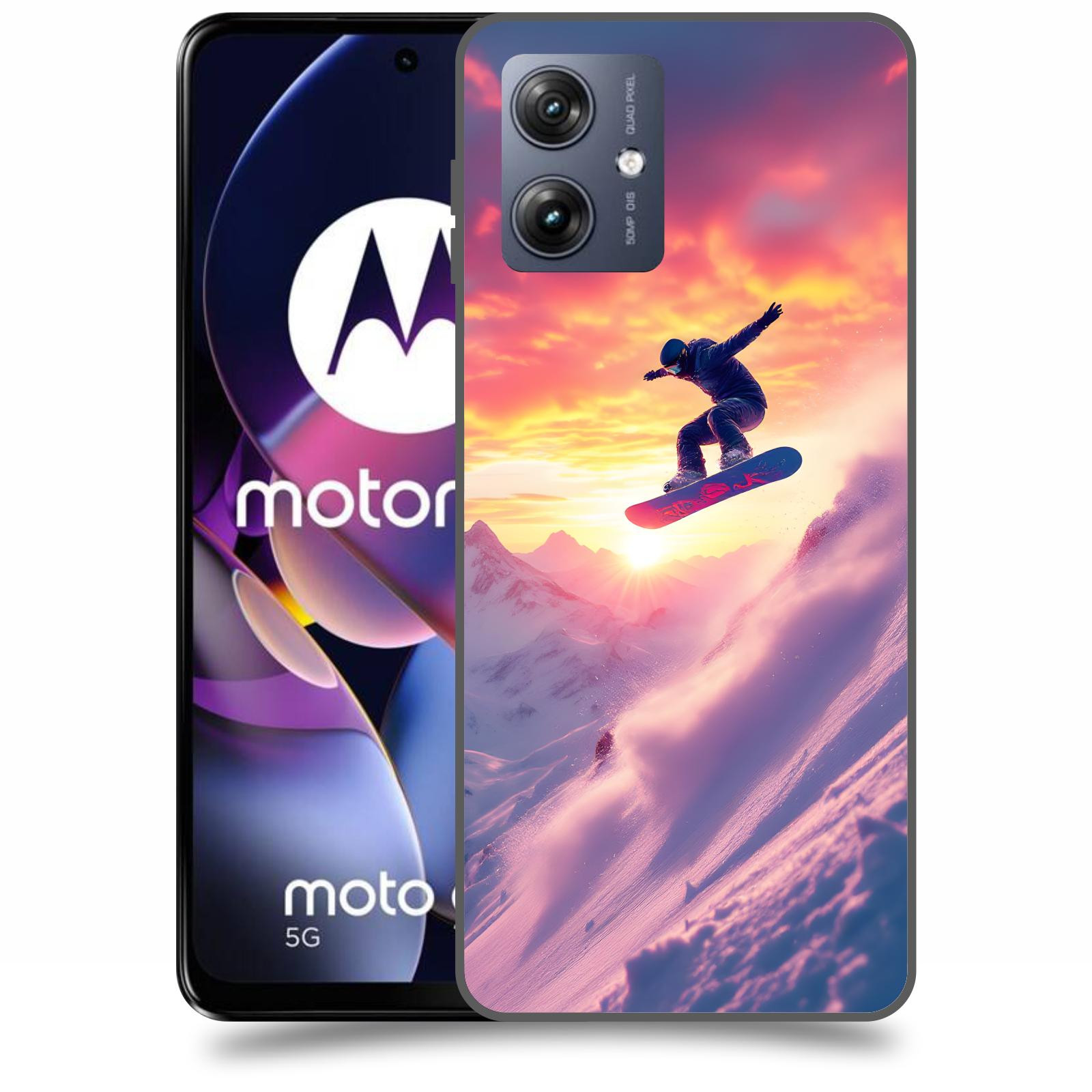 ACOVER Kryt na mobil Motorola Moto G54 5G - Snowboard