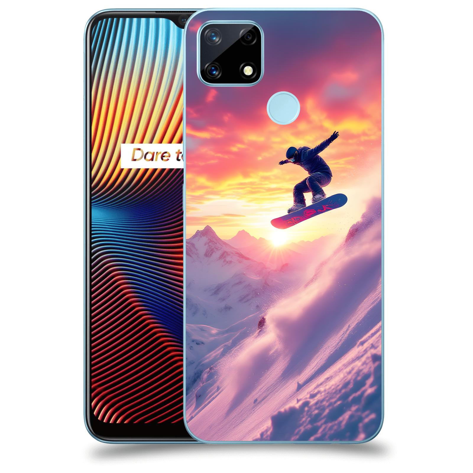 ACOVER Kryt na mobil Realme 7i - Snowboard