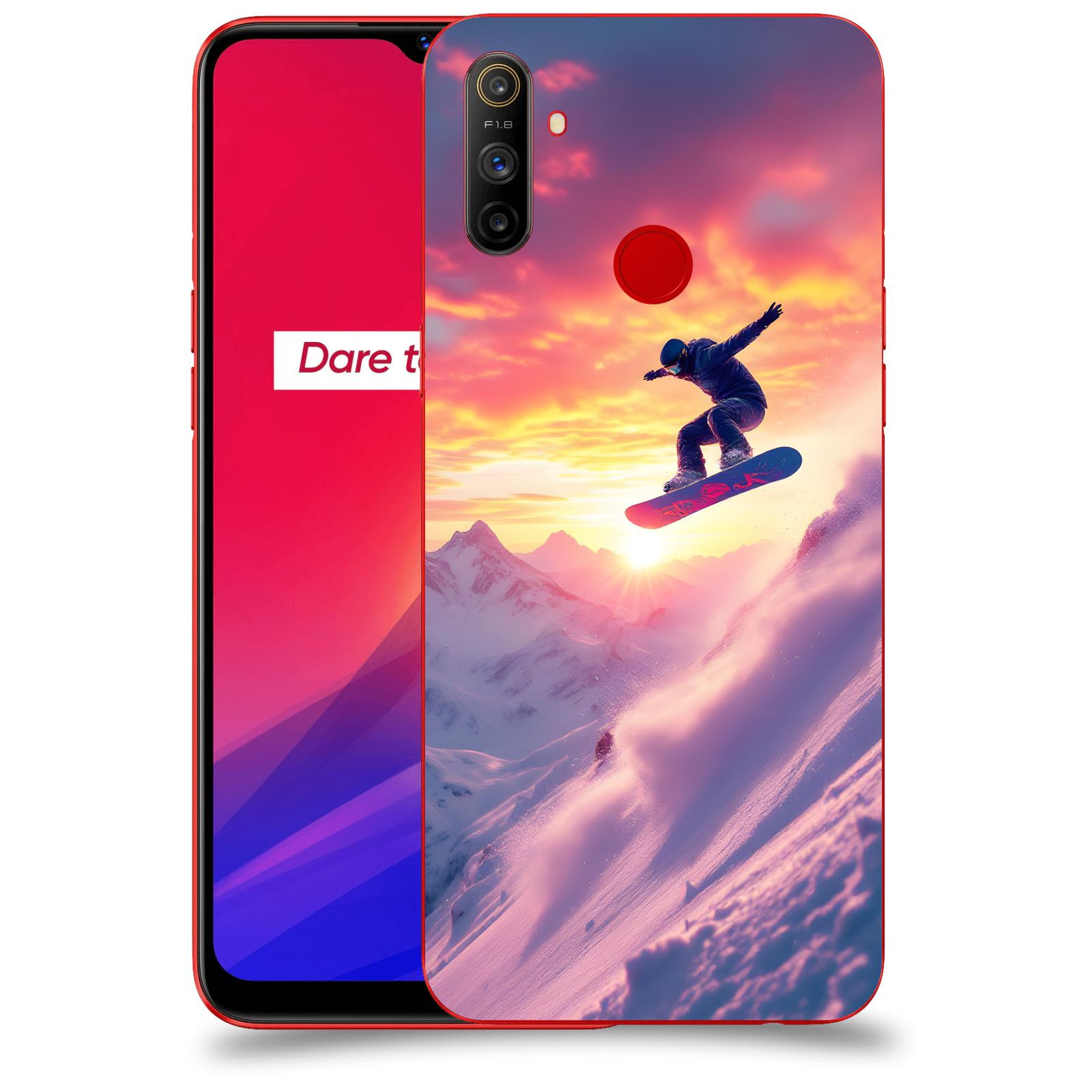 ACOVER Kryt na mobil Realme C3 - Snowboard