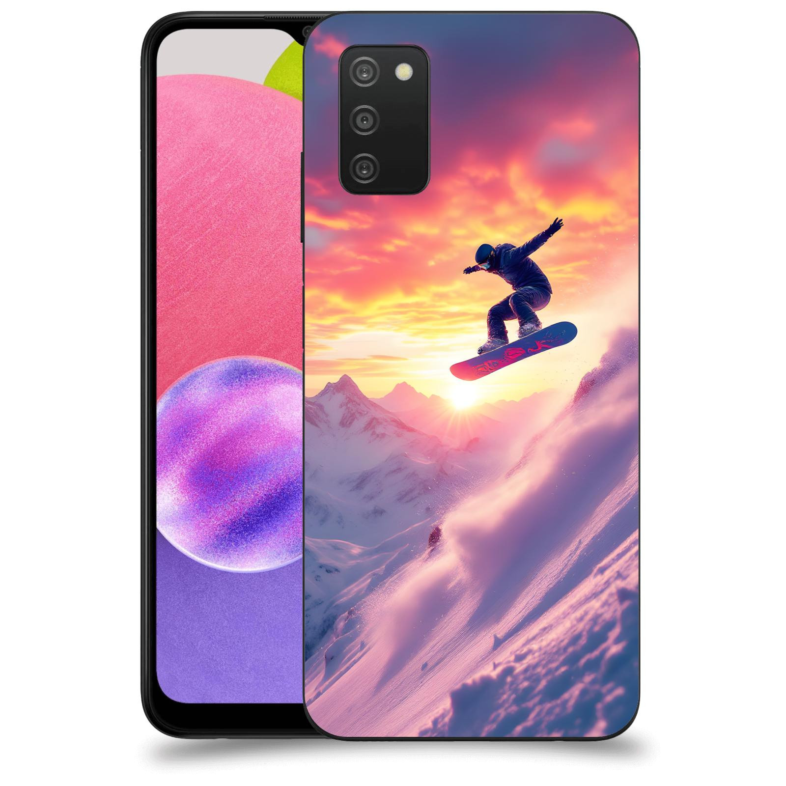 ACOVER Kryt na mobil Samsung Galaxy A03s A037G - Snowboard