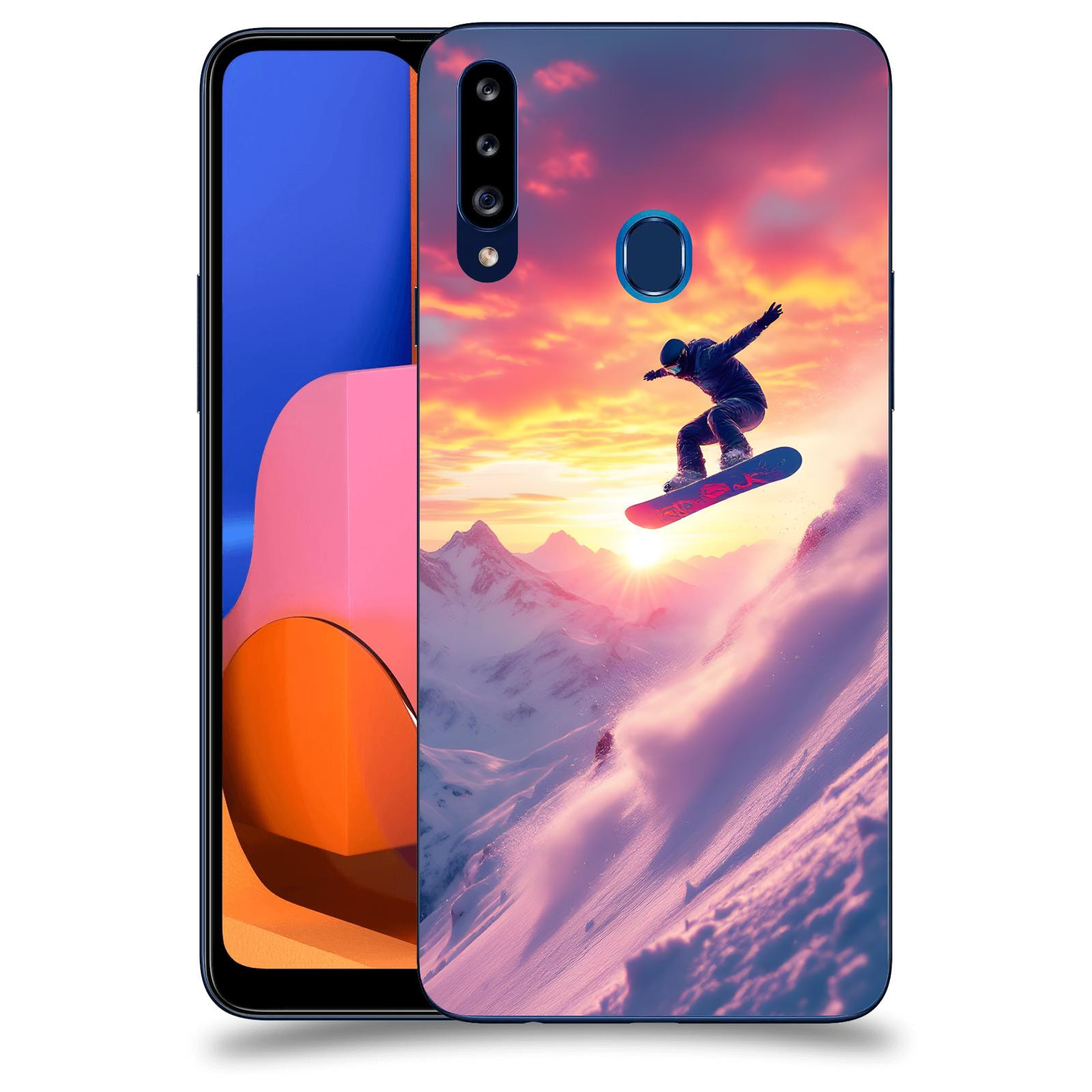 ACOVER Kryt na mobil Samsung Galaxy A20s - Snowboard