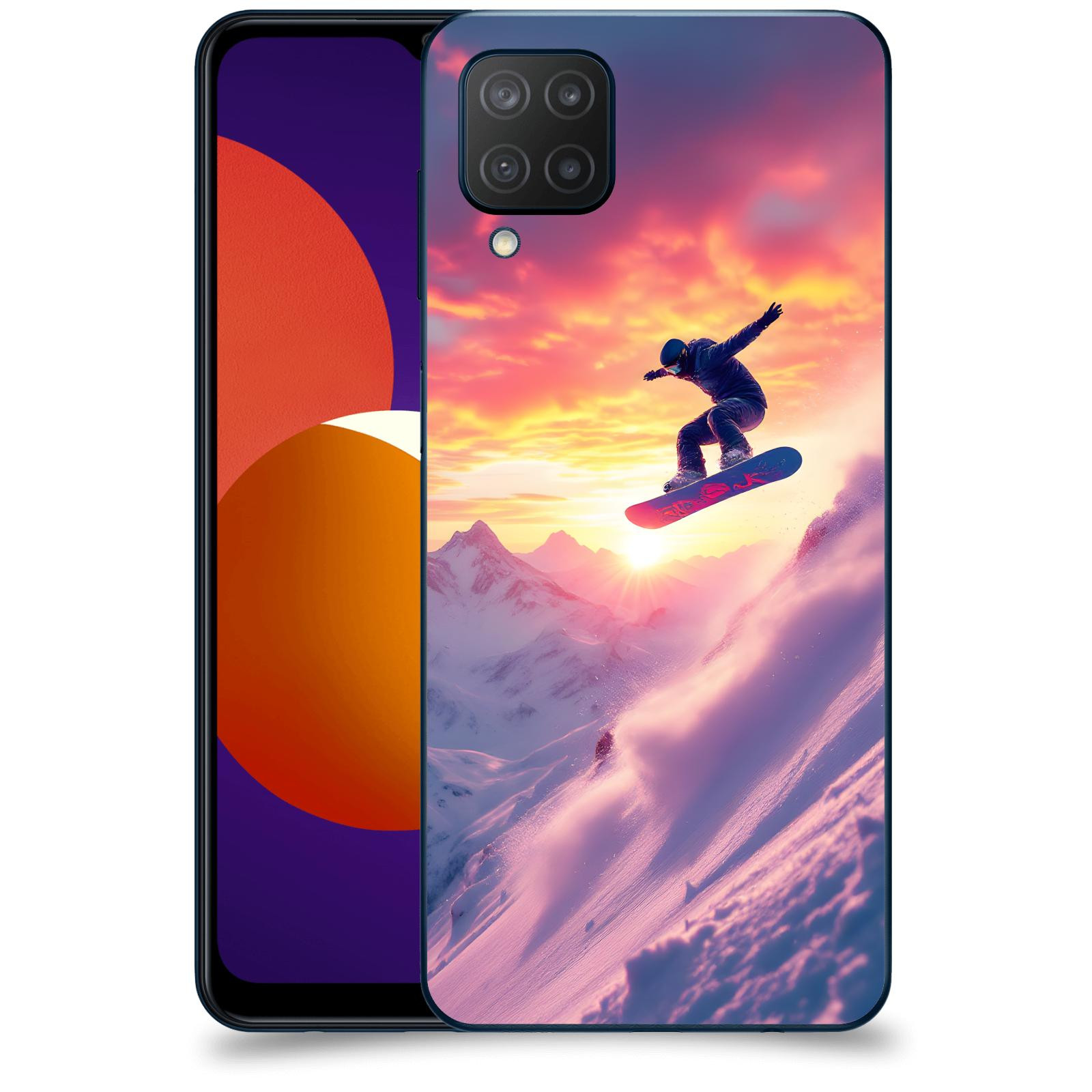 ACOVER Kryt na mobil Samsung Galaxy M12 M127F - Snowboard