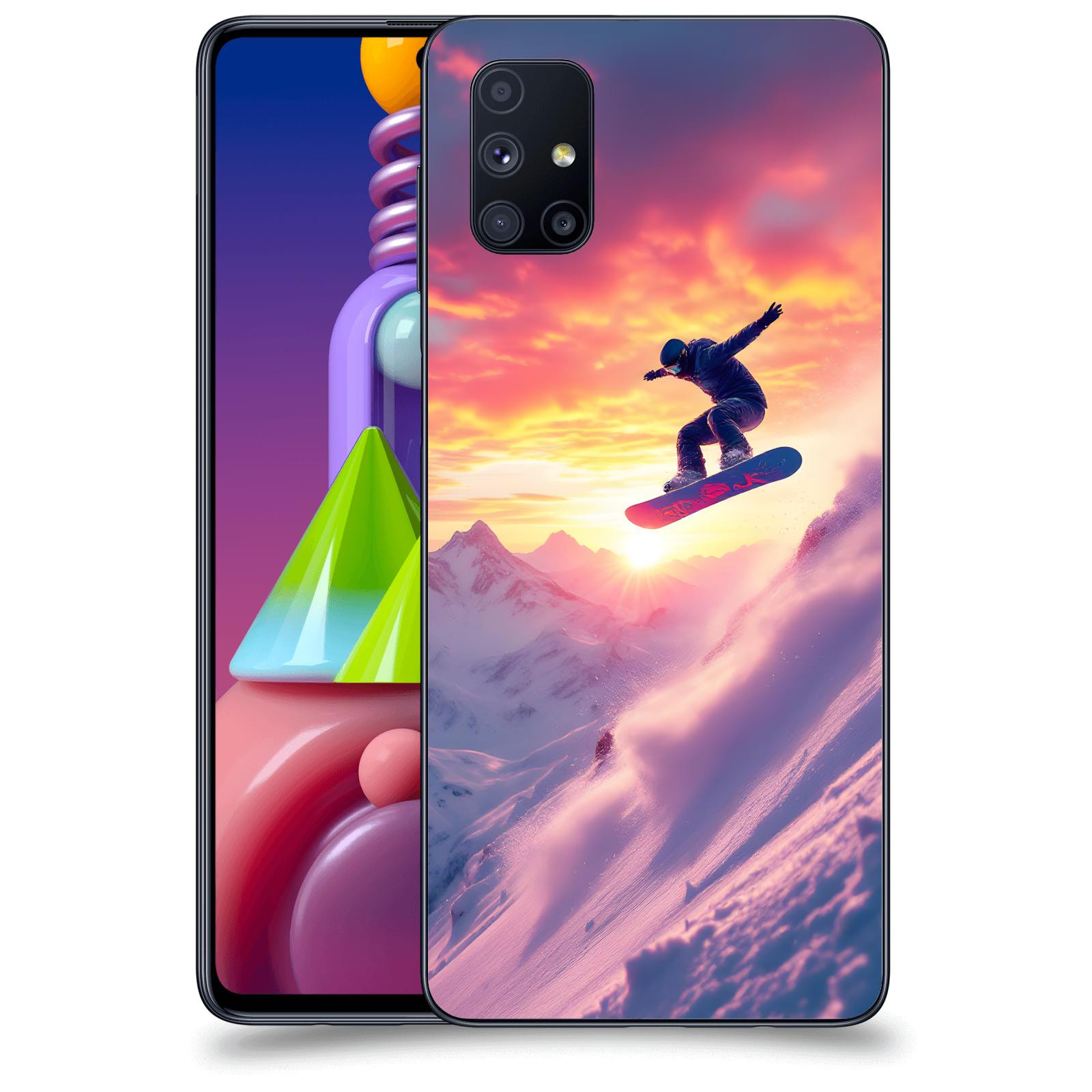 ACOVER Kryt na mobil Samsung Galaxy M51 M515F - Snowboard
