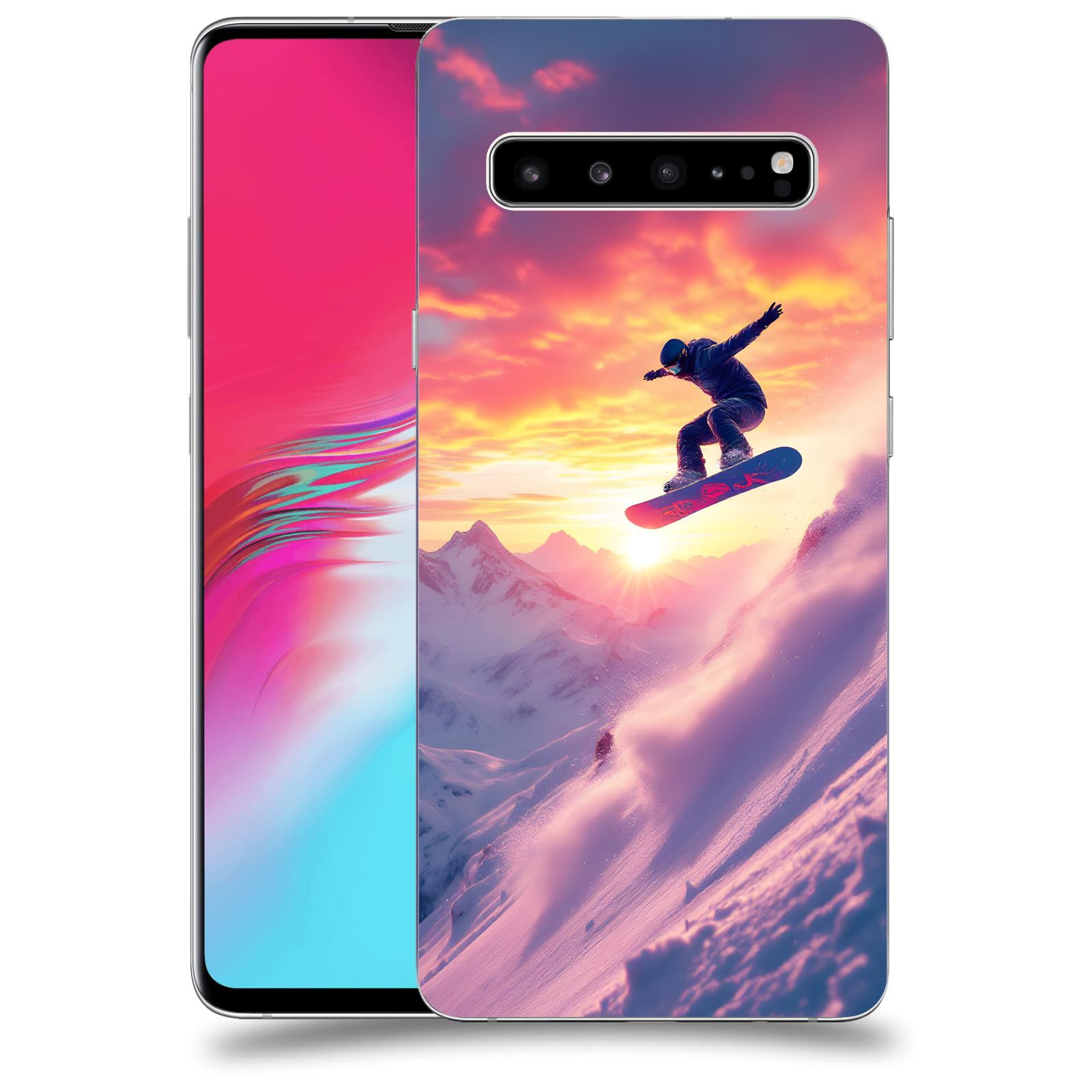 ACOVER Kryt na mobil Samsung Galaxy S10 G973 - Snowboard