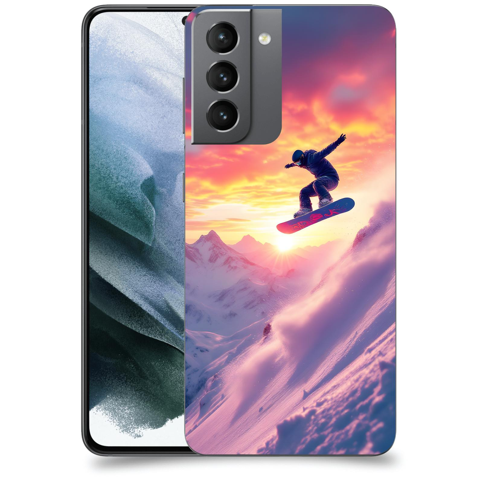 ACOVER Kryt na mobil Samsung Galaxy S21 G991B - Snowboard