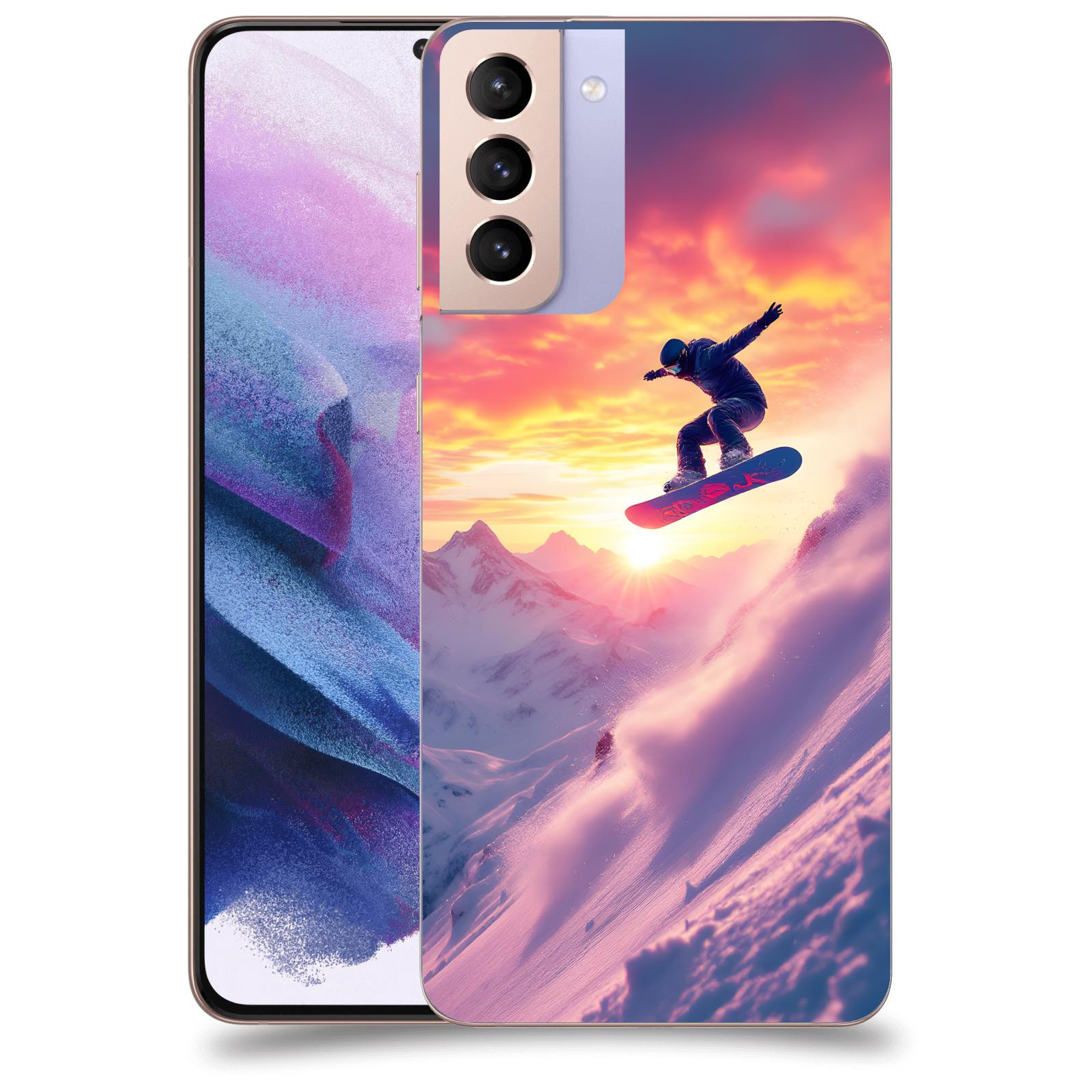 ACOVER Kryt na mobil Samsung Galaxy S21+ G996F - Snowboard