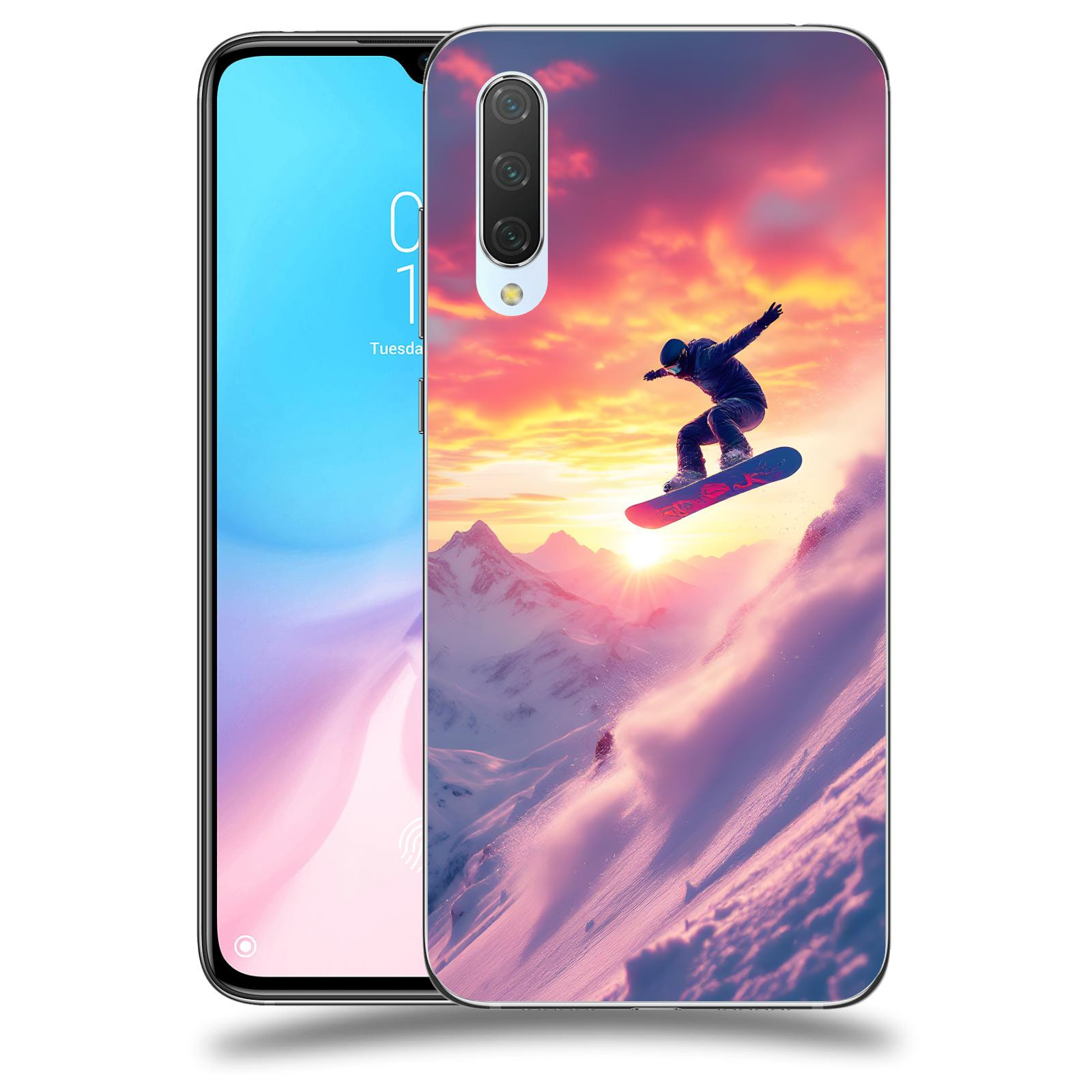 ACOVER Kryt na mobil Xiaomi Mi 9 Lite - Snowboard