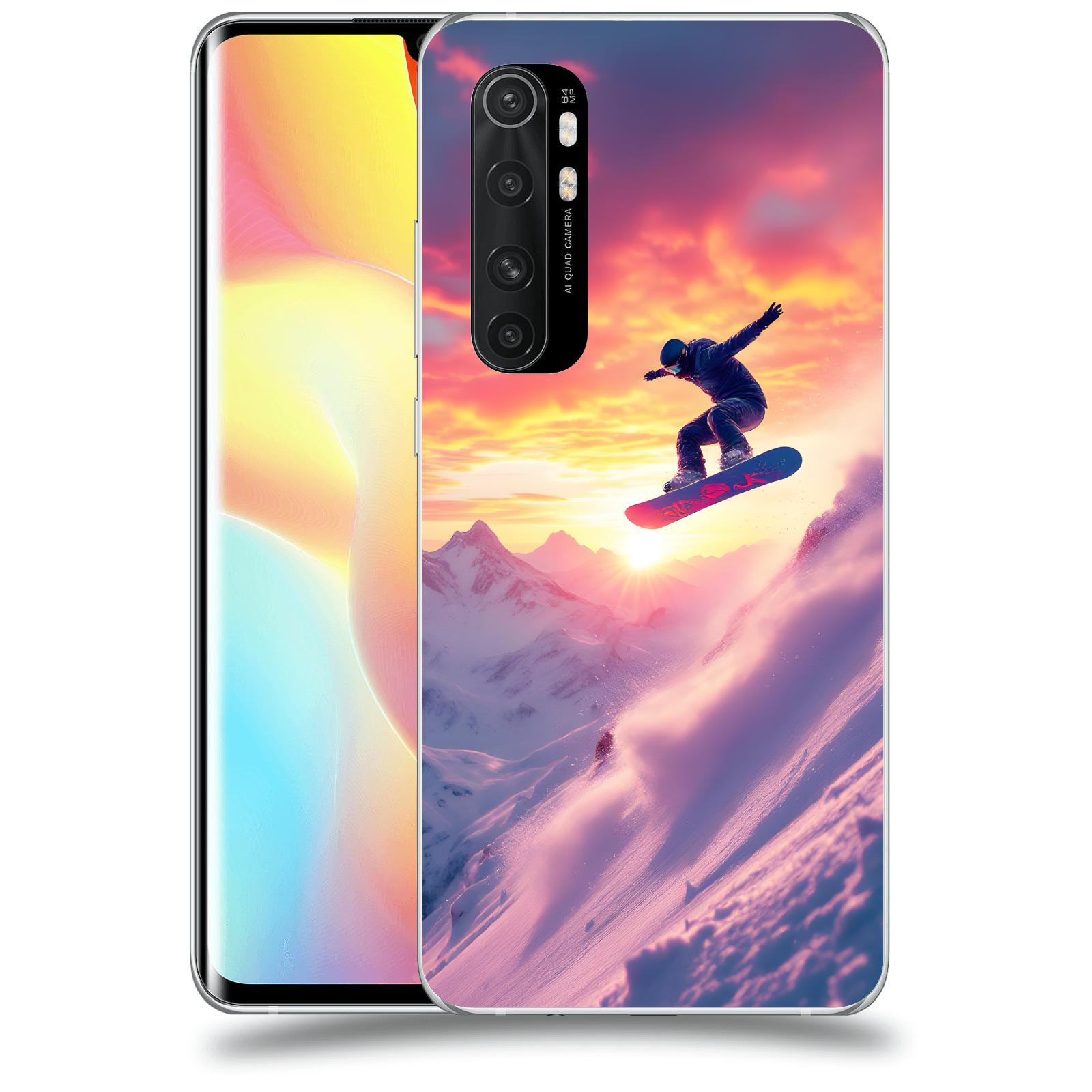 ACOVER Kryt na mobil Xiaomi Mi Note 10 Lite - Snowboard
