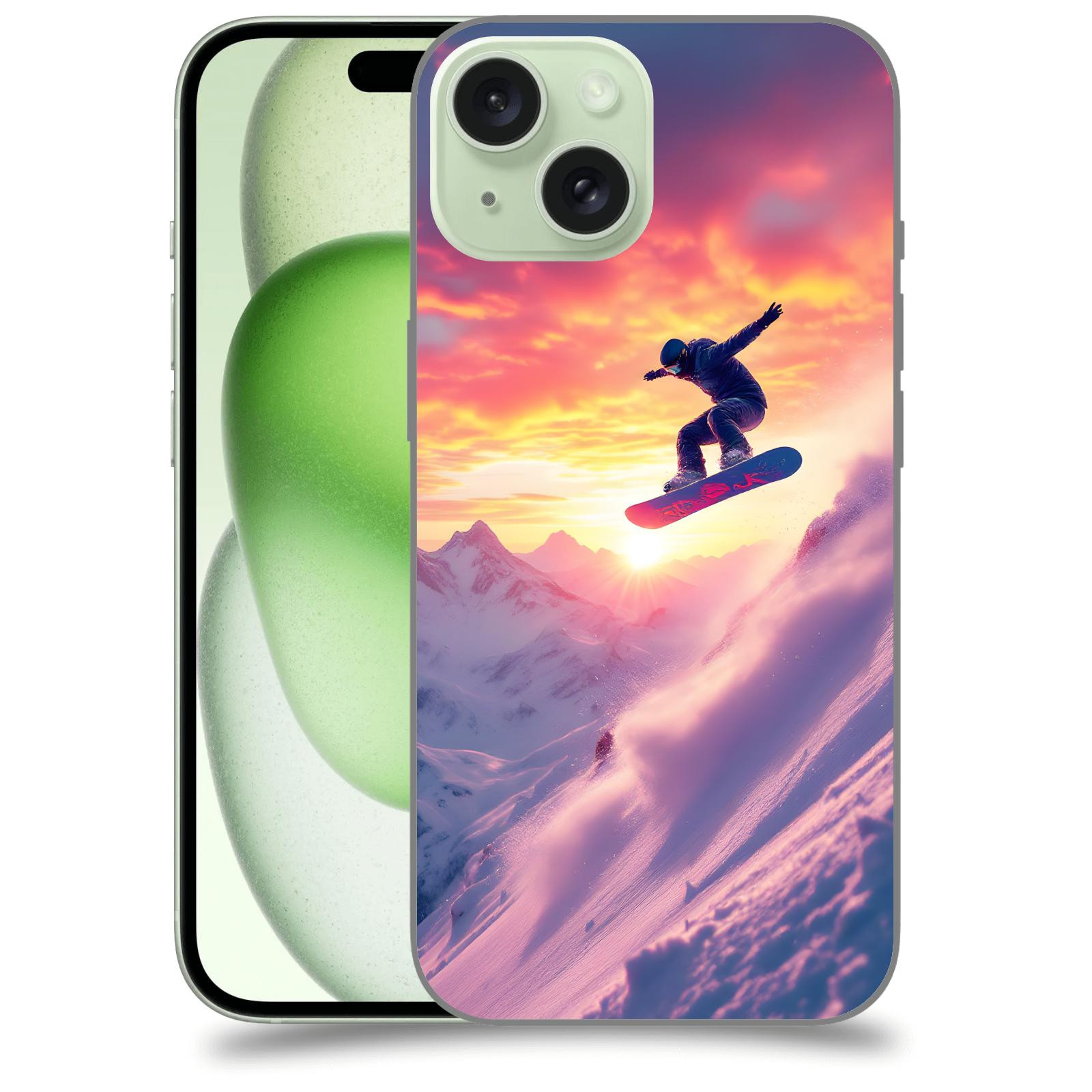 ACOVER Kryt na mobil Apple iPhone 15 - Snowboard