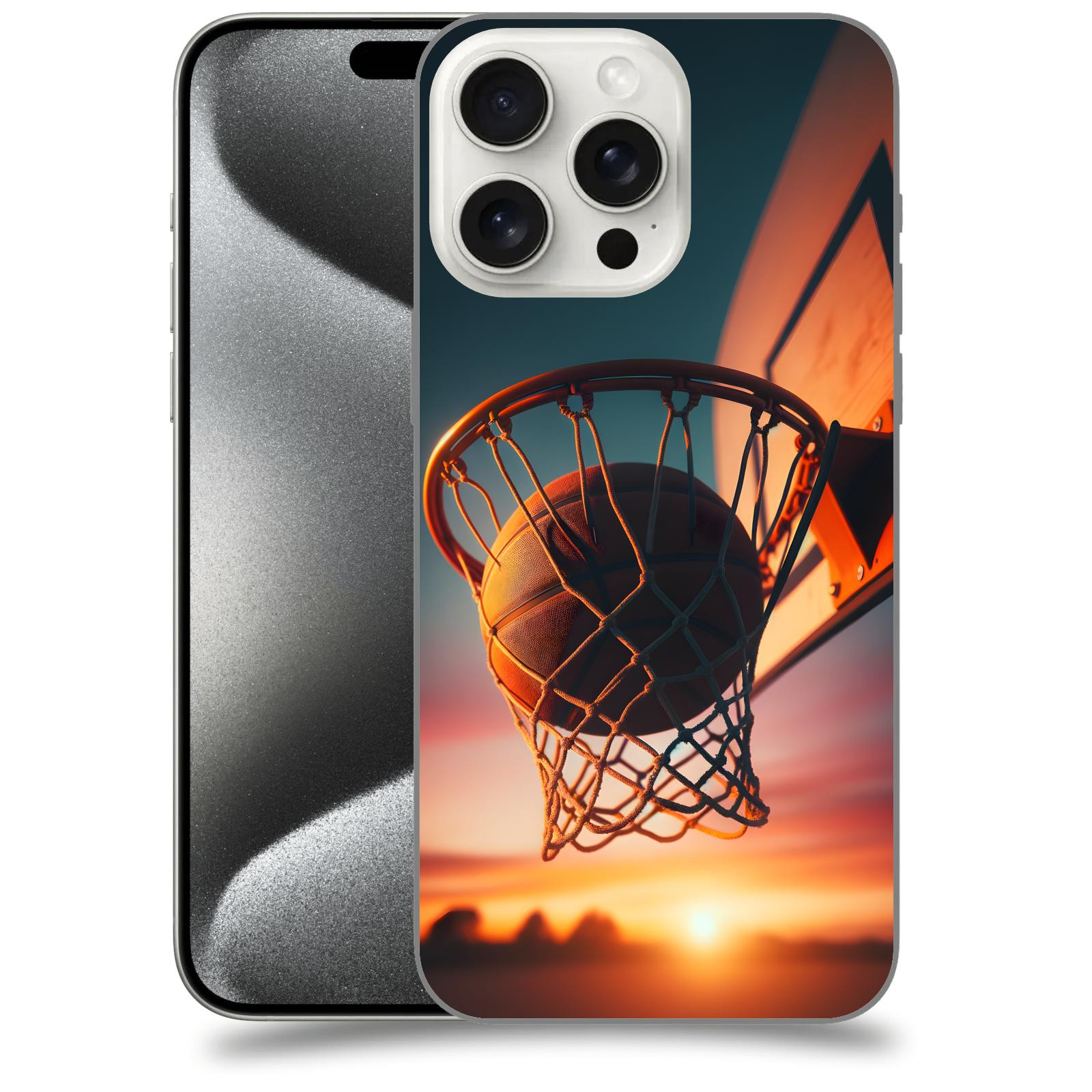ACOVER Kryt na mobil Apple iPhone 15 pro max - Basketball