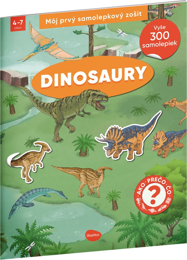 Môj prvý samolepkový zošit – DINOSAURY