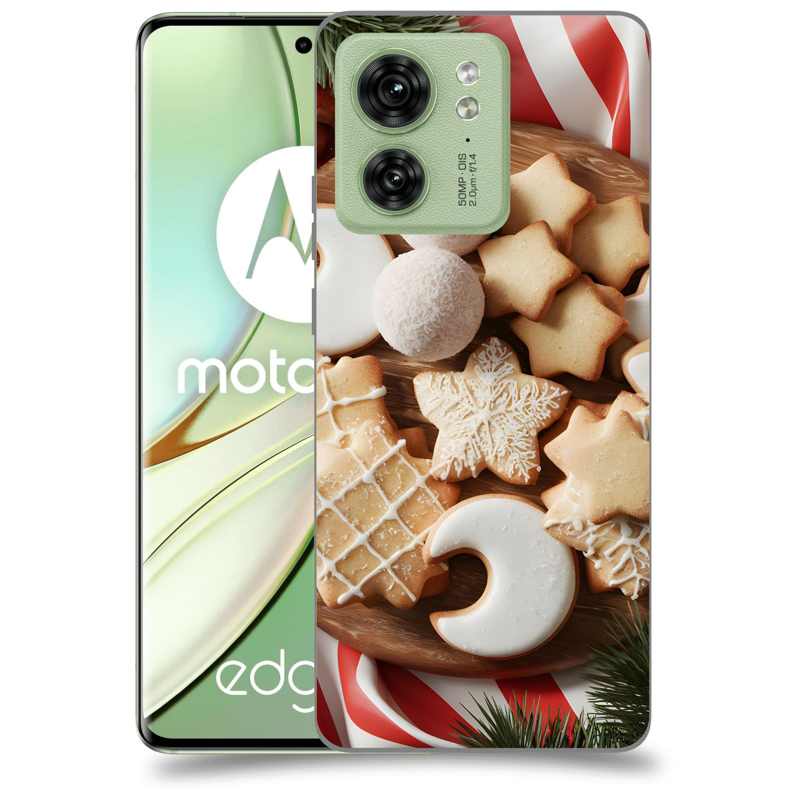 ACOVER Kryt na mobil Motorola EDGE 40 5G - Vánoční cukroví 2