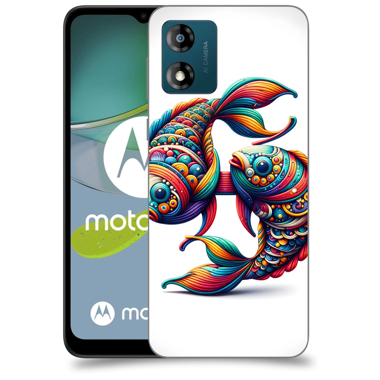 ACOVER Kryt na mobil Motorola Moto E13 - Ryby 2