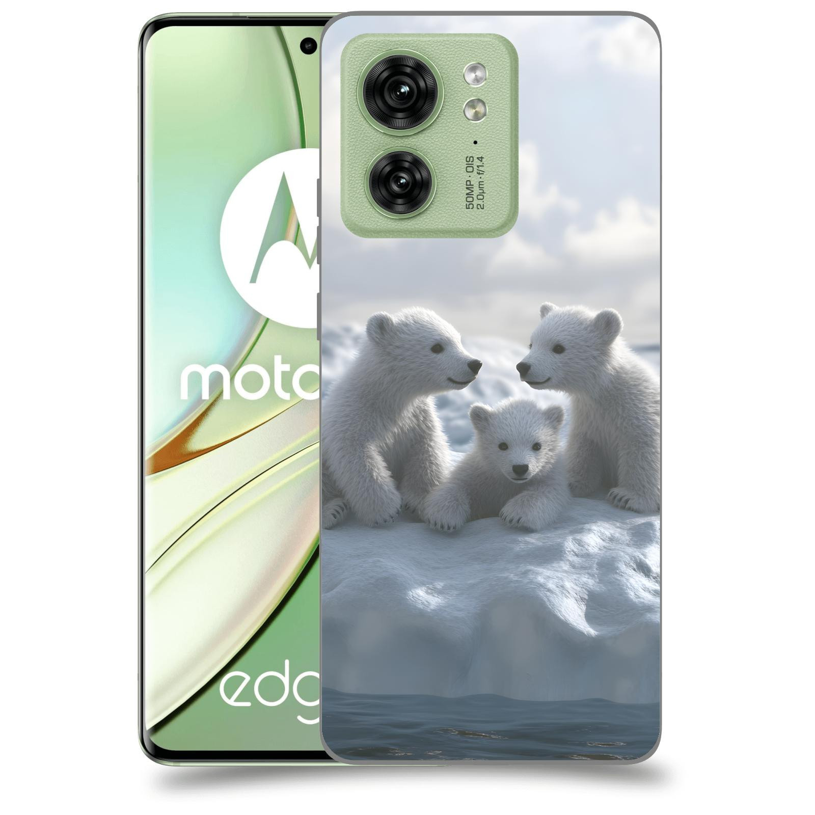 ACOVER Kryt na mobil Motorola EDGE 40 5G - Medvíďata