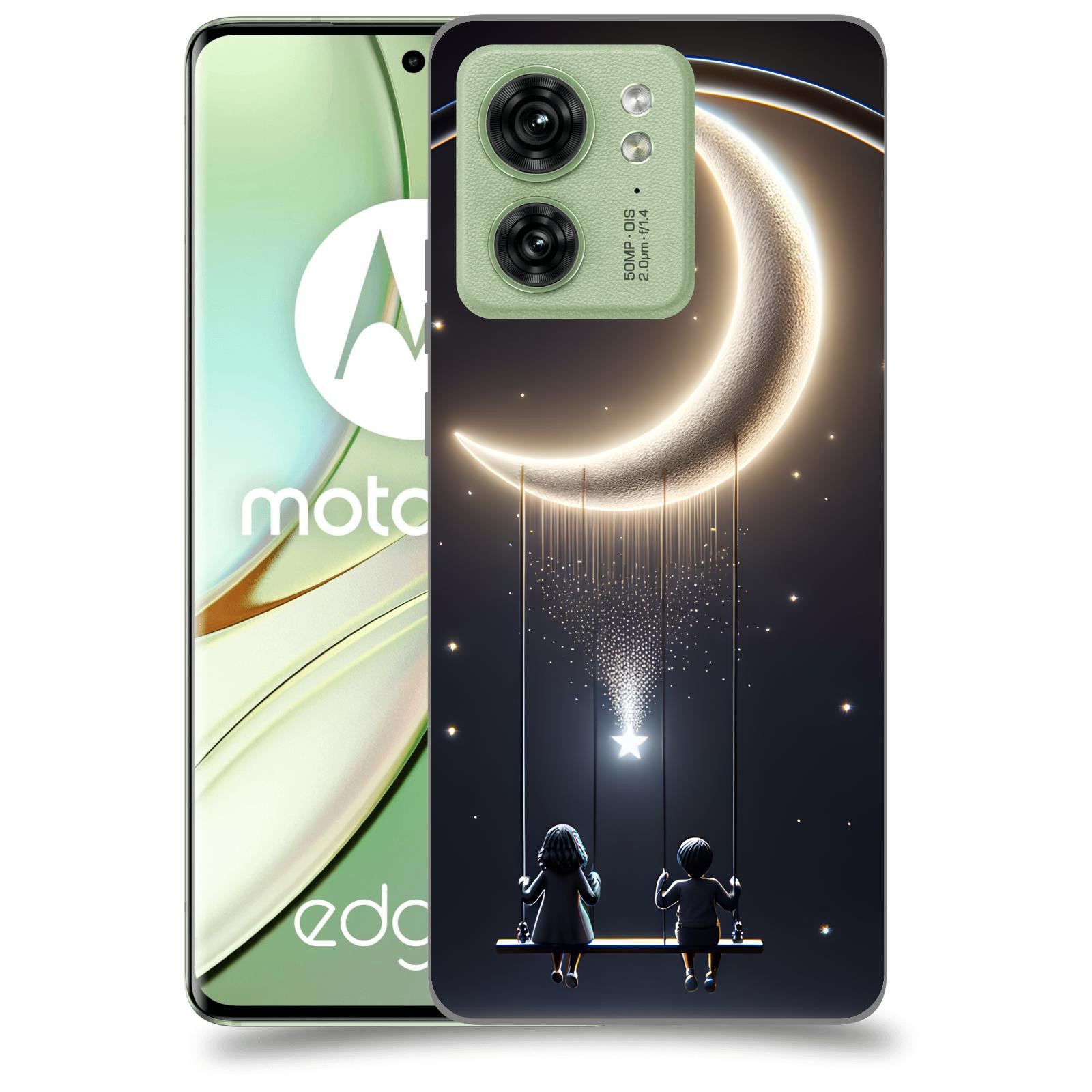 ACOVER Kryt na mobil Motorola EDGE 40 5G - Love on the Moon 2