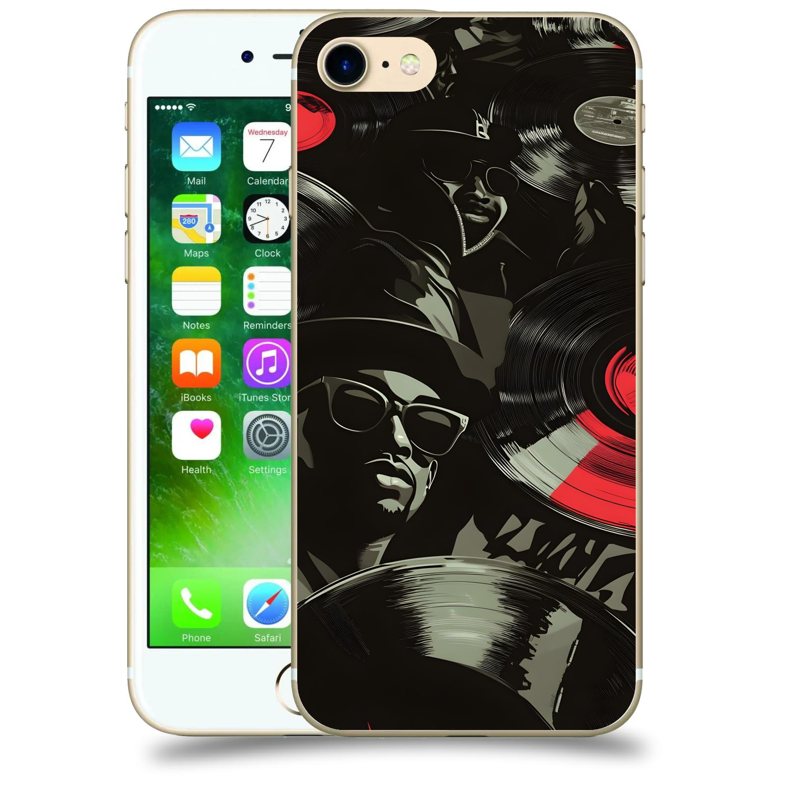 ACOVER Kryt na mobil Apple iPhone 7 - Vinyl record 2